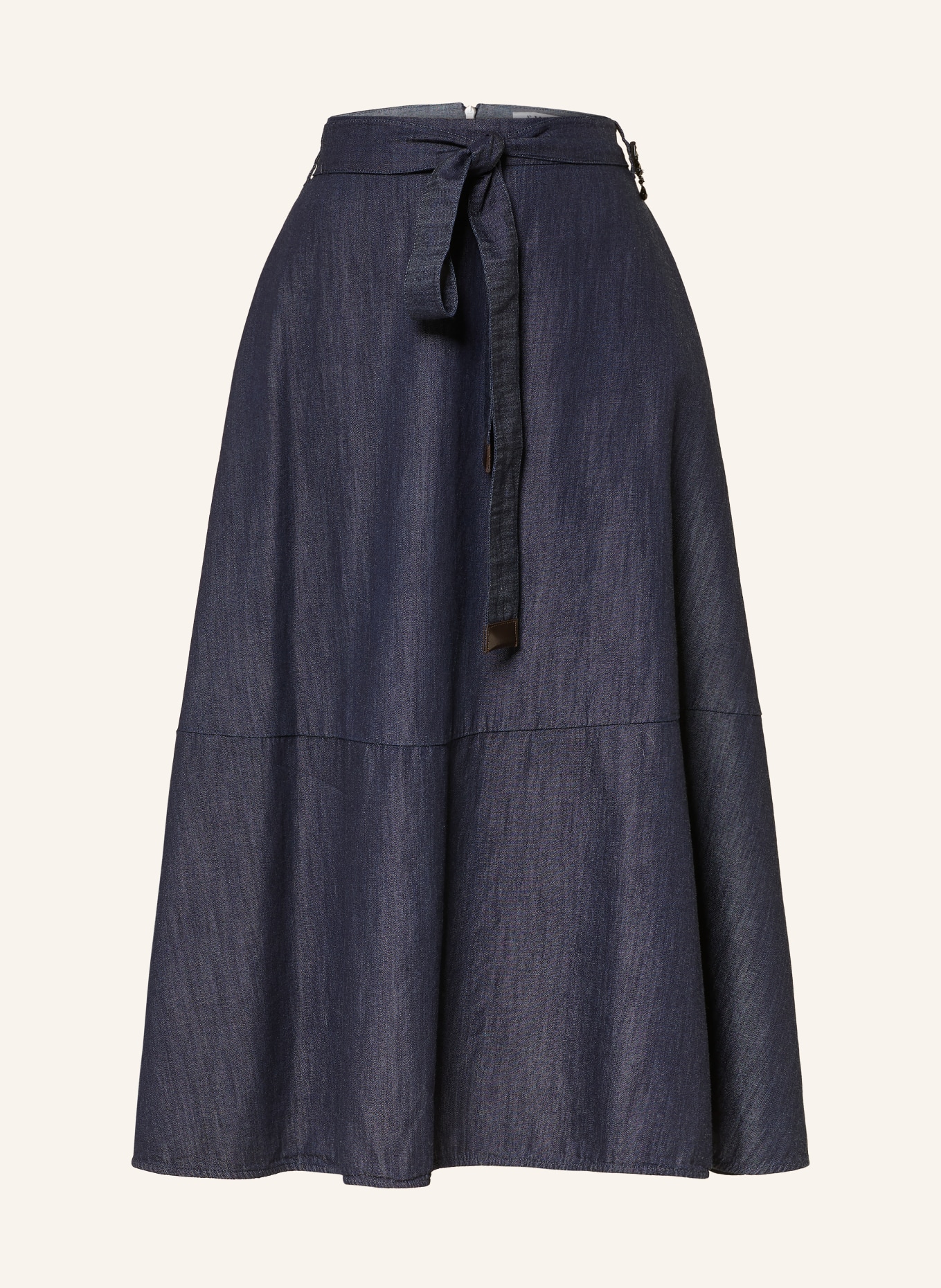 S Max Mara Jupe NINFE effet denim: BLEU FONCÉ