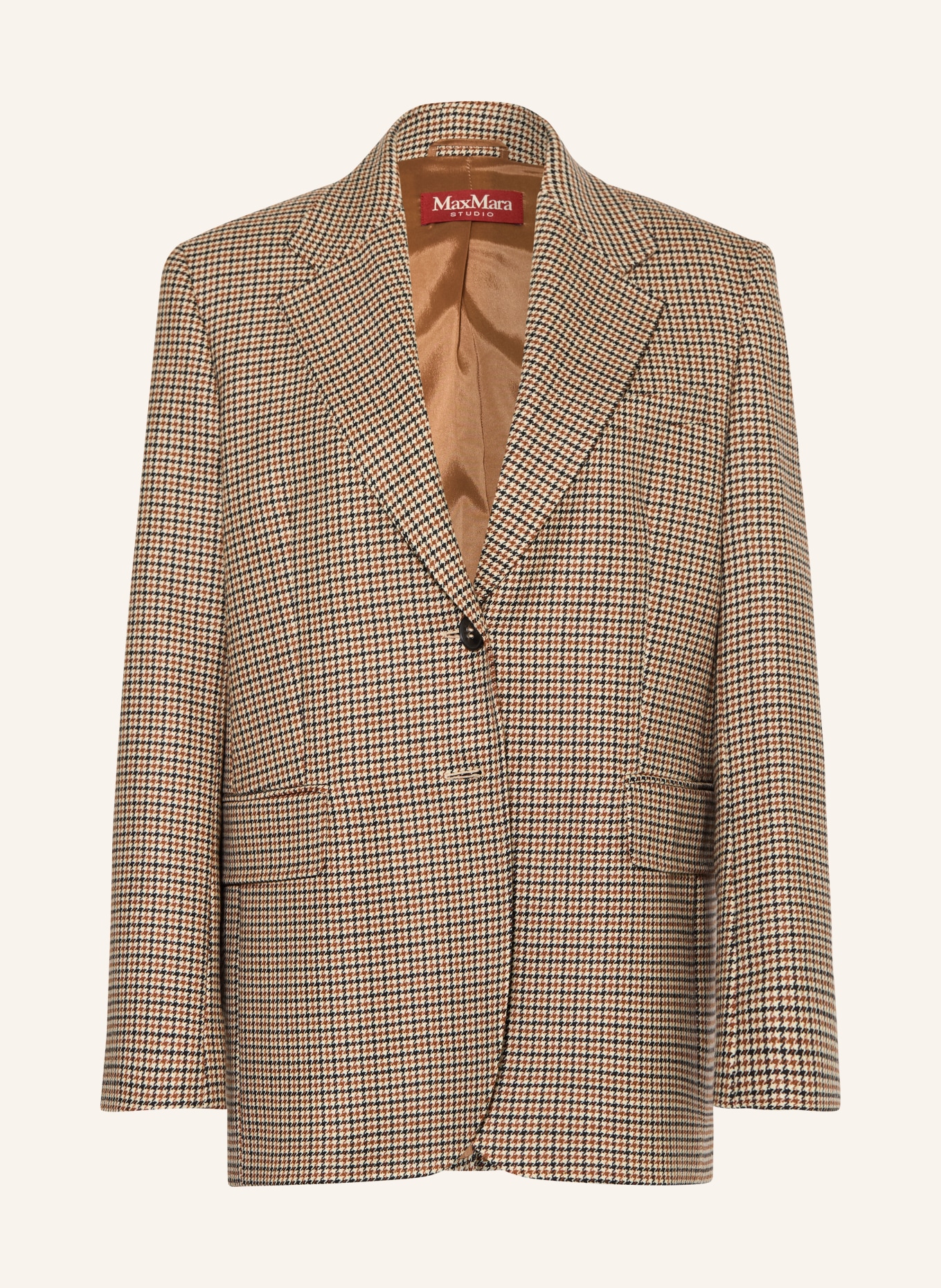 Max Mara STUDIO Blazer long ALICE: BEIGE / MARRON / NOIR