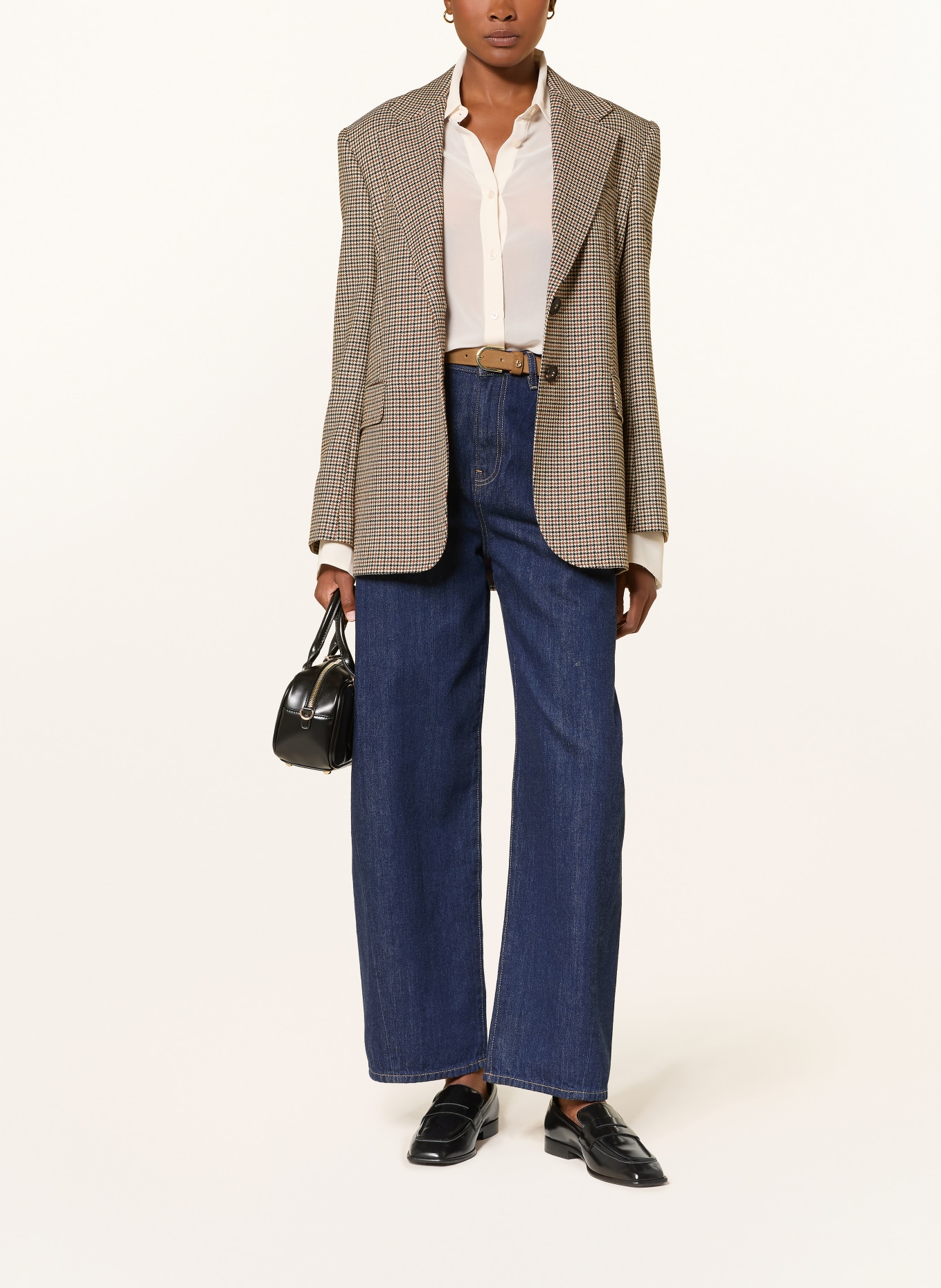Max Mara STUDIO Blazer long ALICE: BEIGE / MARRON / NOIR