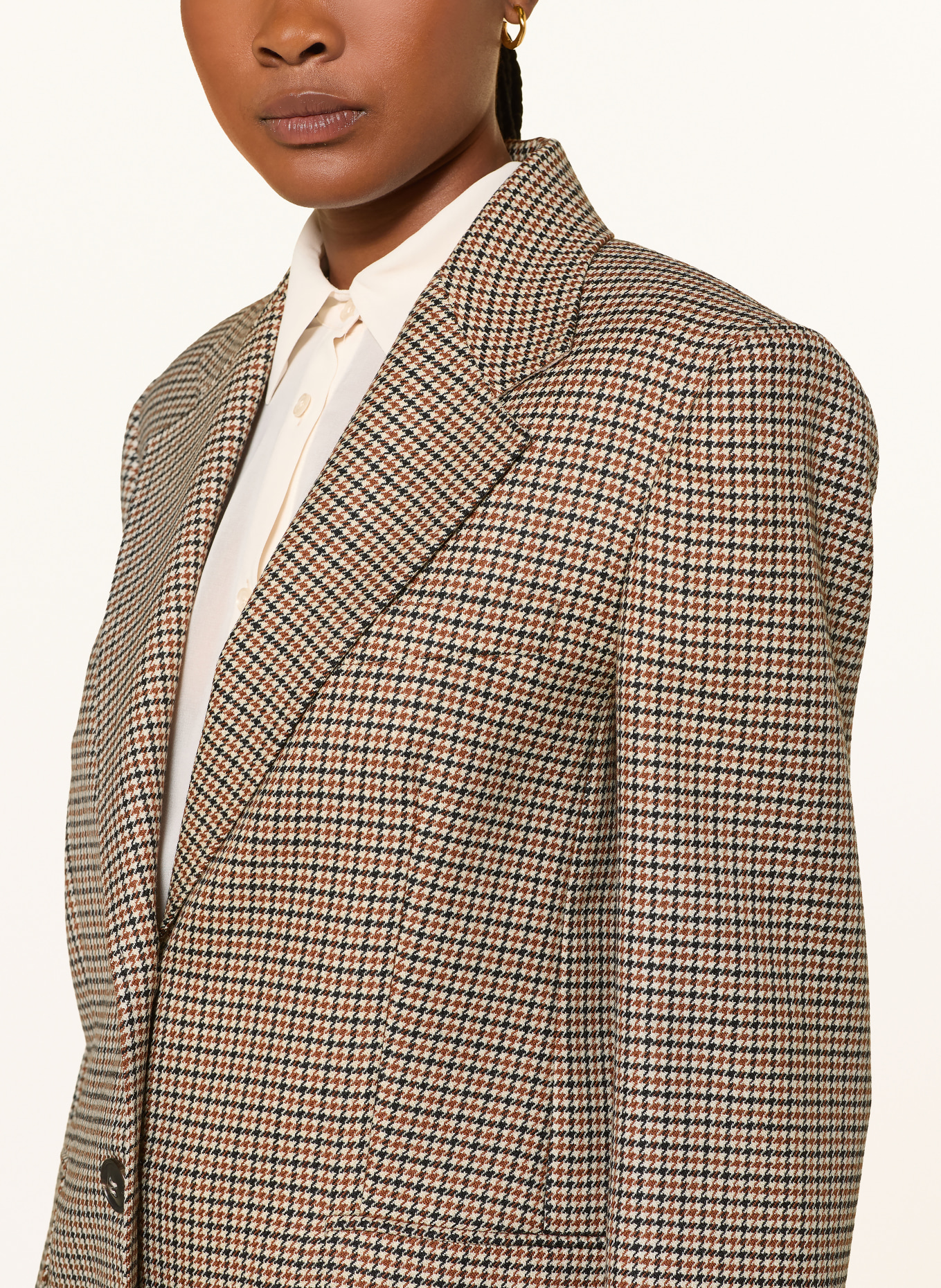 Max Mara STUDIO Blazer long ALICE: BEIGE / MARRON / NOIR
