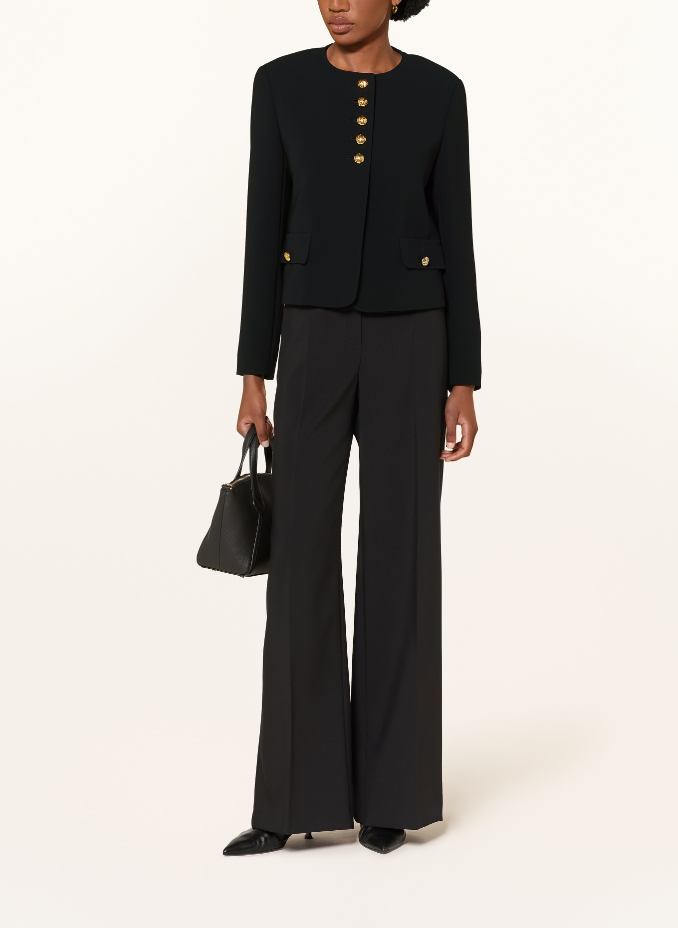 Max Mara STUDIO Kastenjacke PANIERE: SCHWARZ
