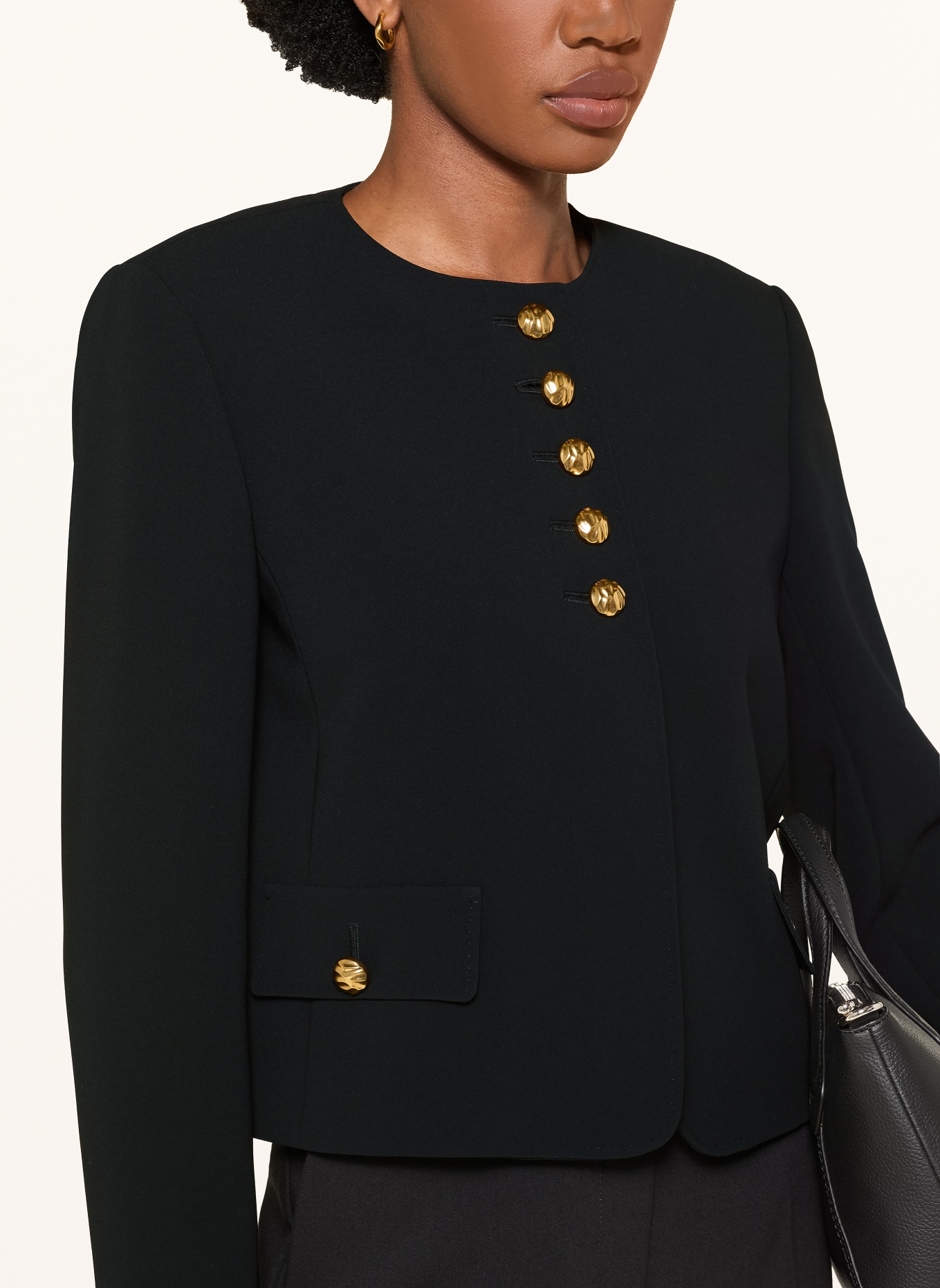 Max Mara STUDIO Kastenjacke PANIERE: SCHWARZ
