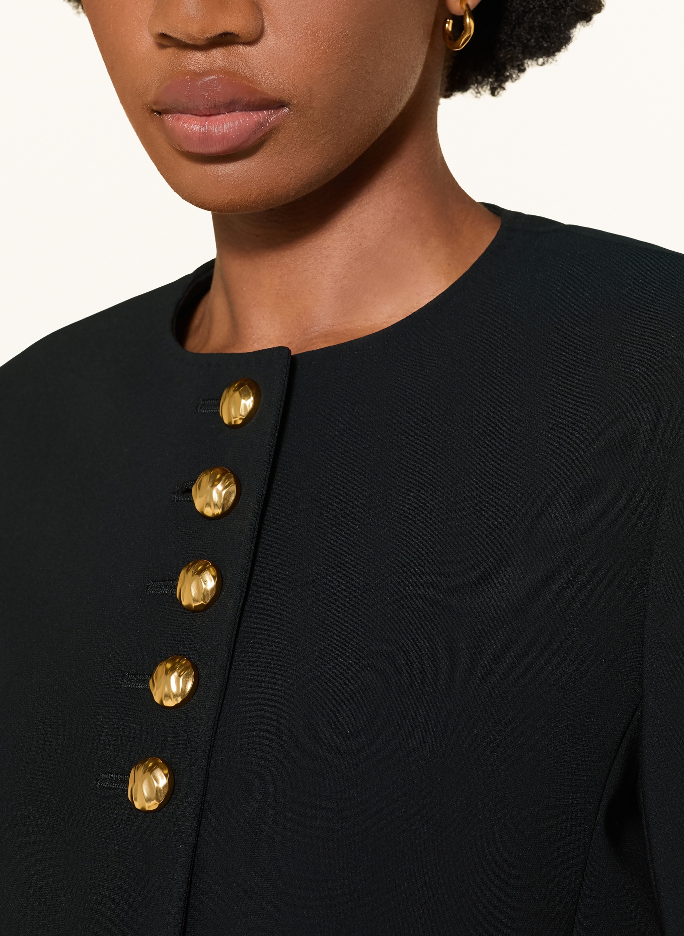 Max Mara STUDIO Kastenjacke PANIERE: SCHWARZ