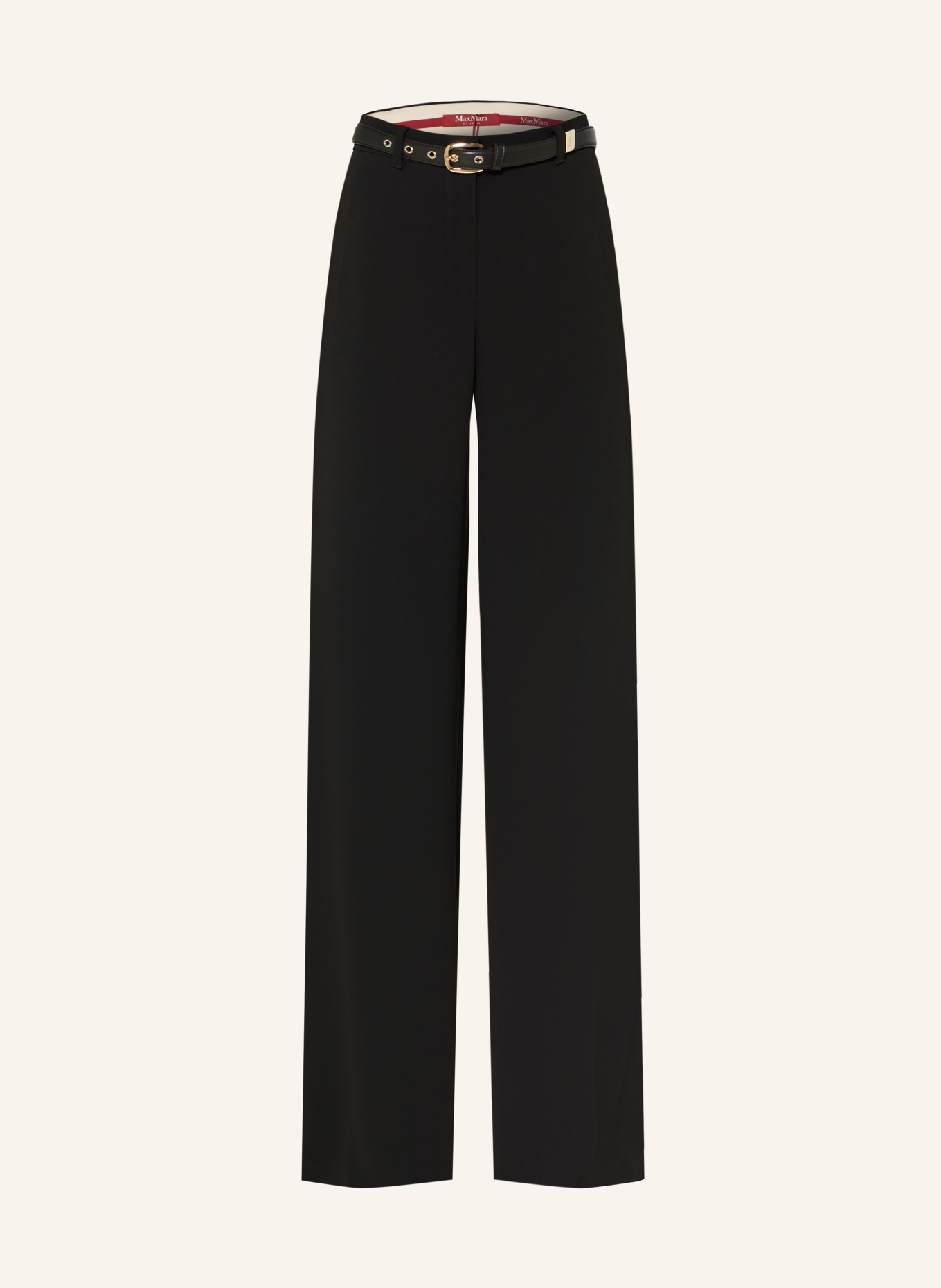 Max Mara STUDIO Marlene kalhoty AMICO: ČERNÁ