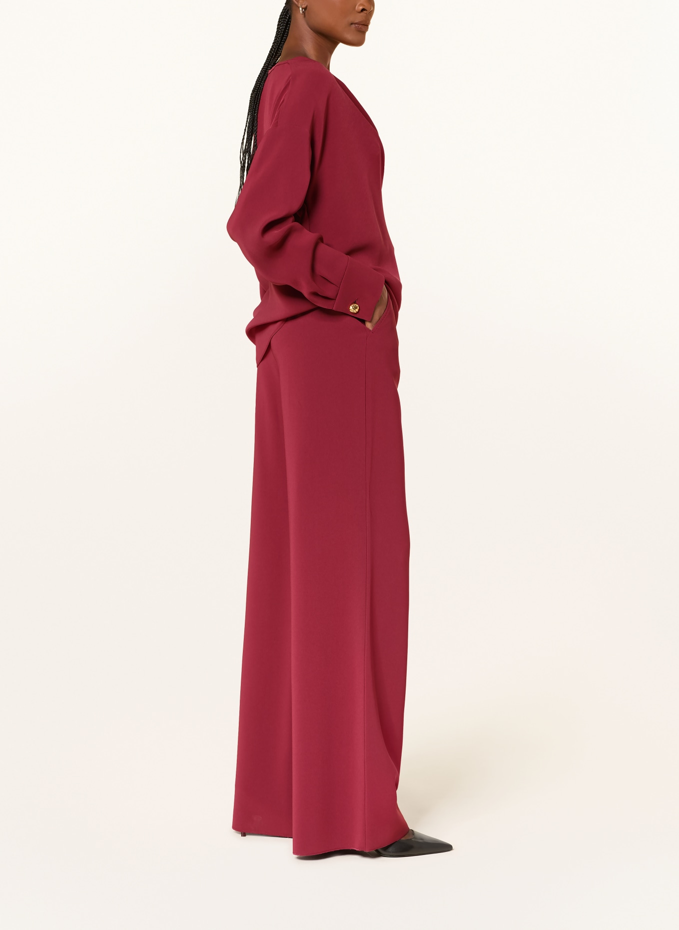 Max Mara STUDIO Marlenehose AMICO: DUNKELROT