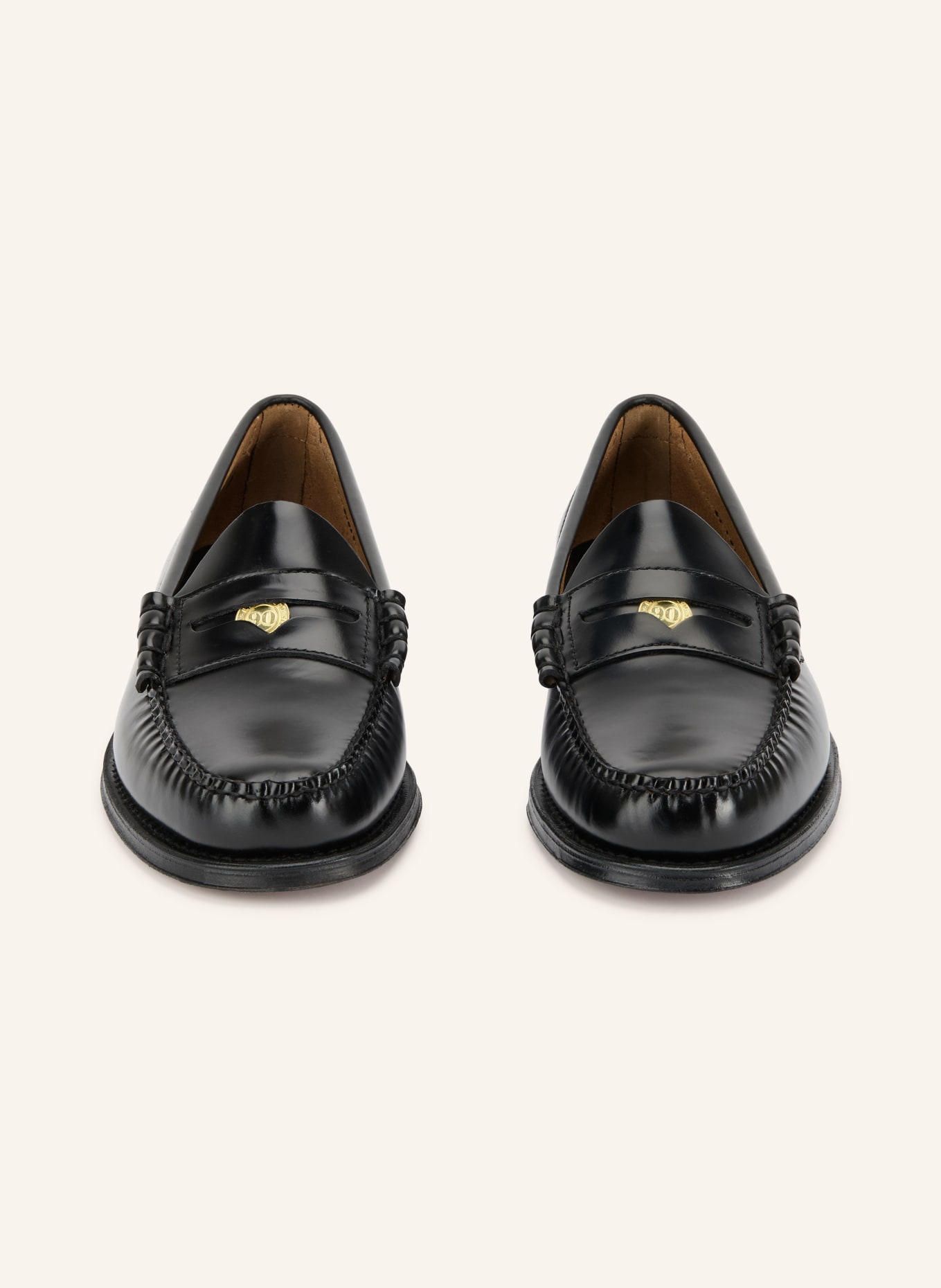G.H.Bass Pennyloafers WEEJUN HERITAGE: ZWART / GOUD