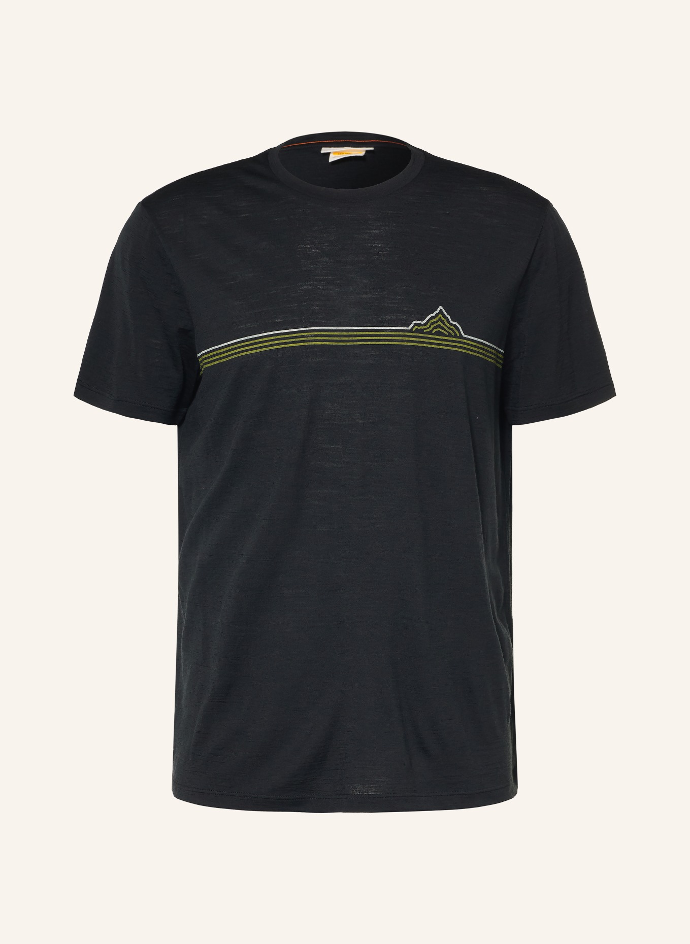 icebreaker T-shirt MERINO 150 TECH LITE van merinowol: ZWART