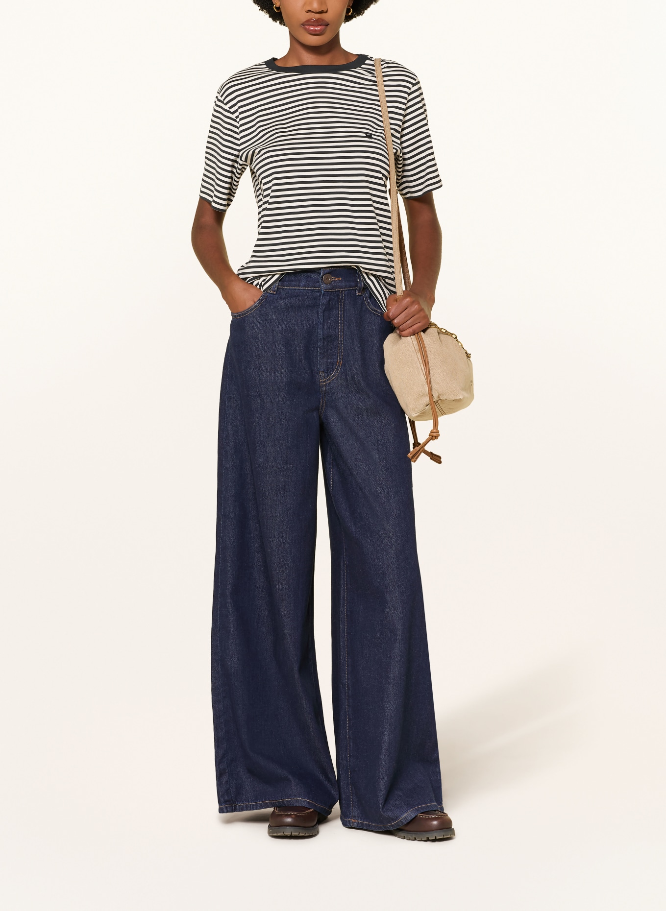 WEEKEND Max Mara Wide leg jeans ZATTERA: 001 NAVY