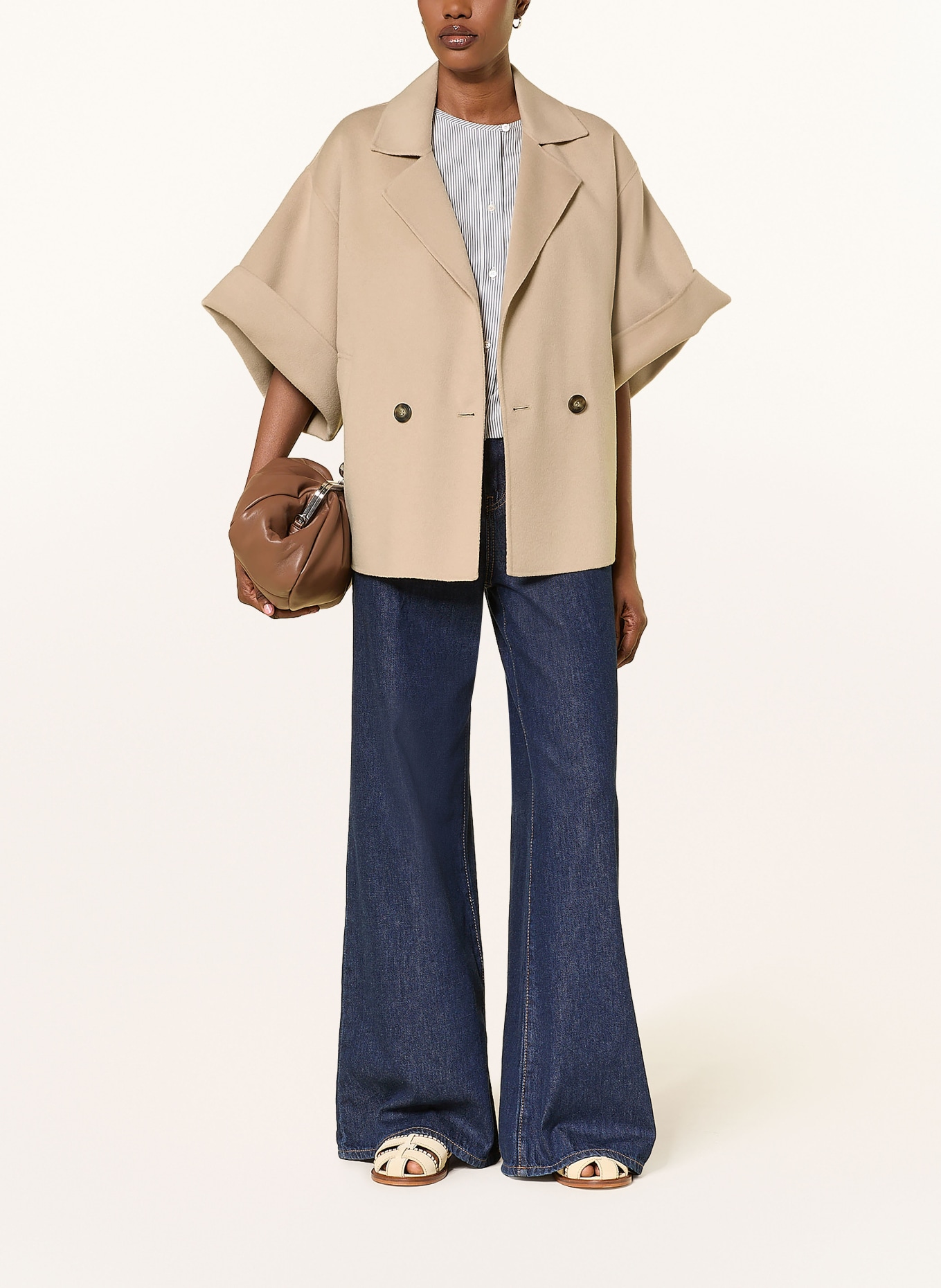 WEEKEND Max Mara Veste NEO à manches 3/4: CRÈME