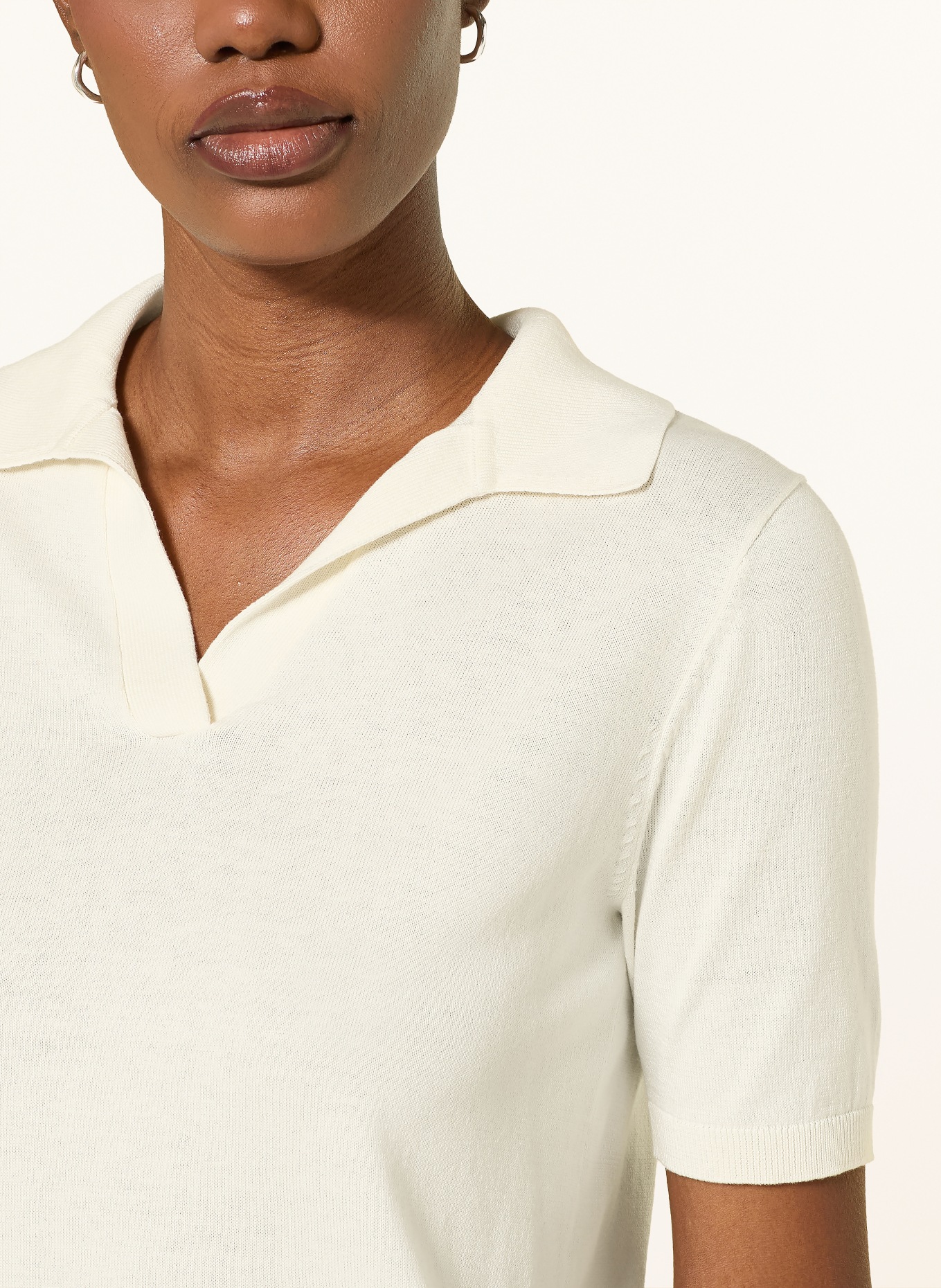 WEEKEND Max Mara Pletené polo tričko RONCOLO s hedvábím: REŽNÁ