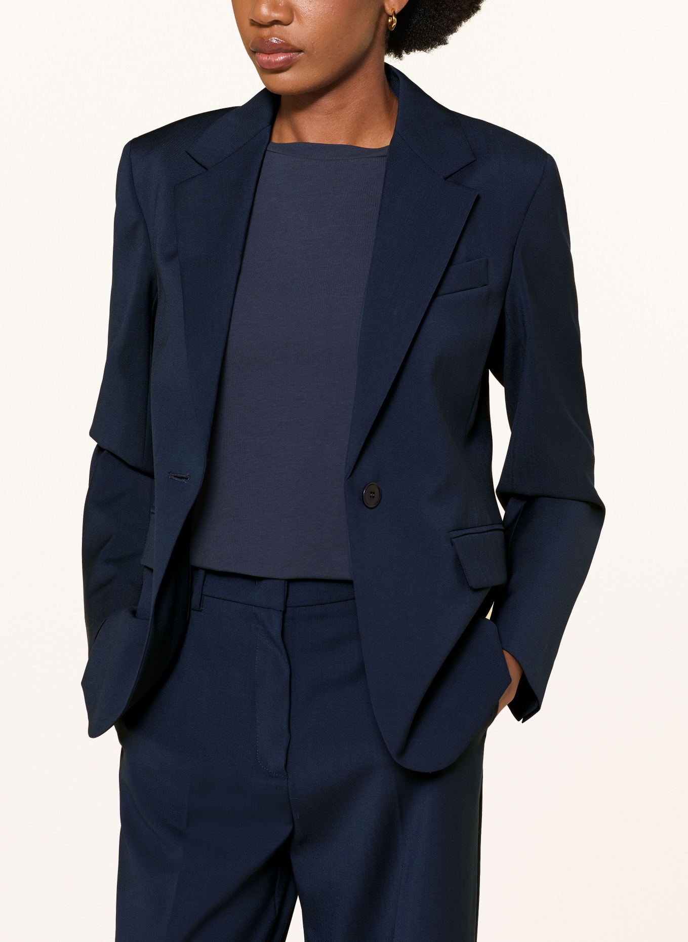 WEEKEND Max Mara Blazer LAMINE: DUNKELBLAU