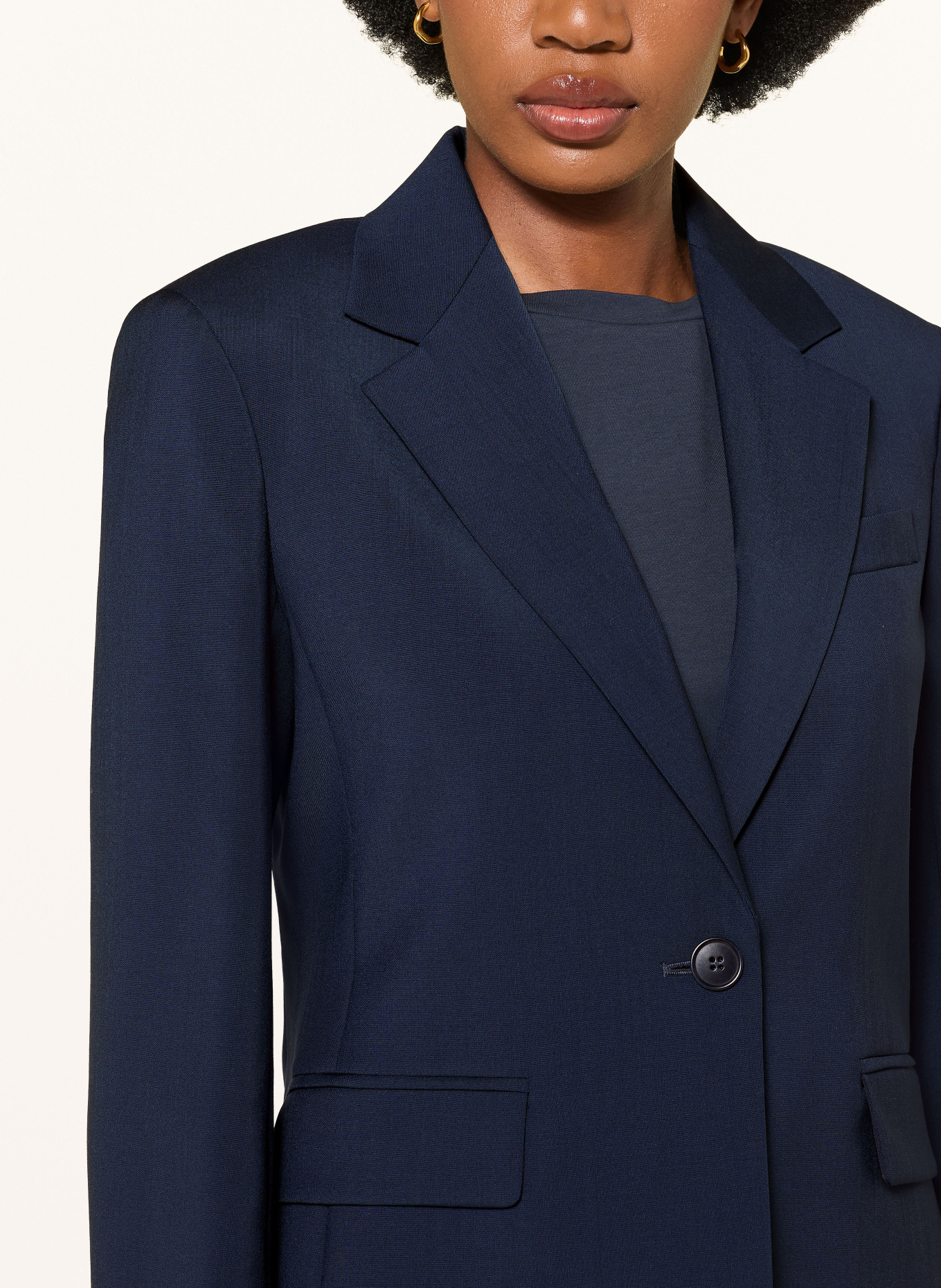 WEEKEND Max Mara Blazer LAMINE: DUNKELBLAU