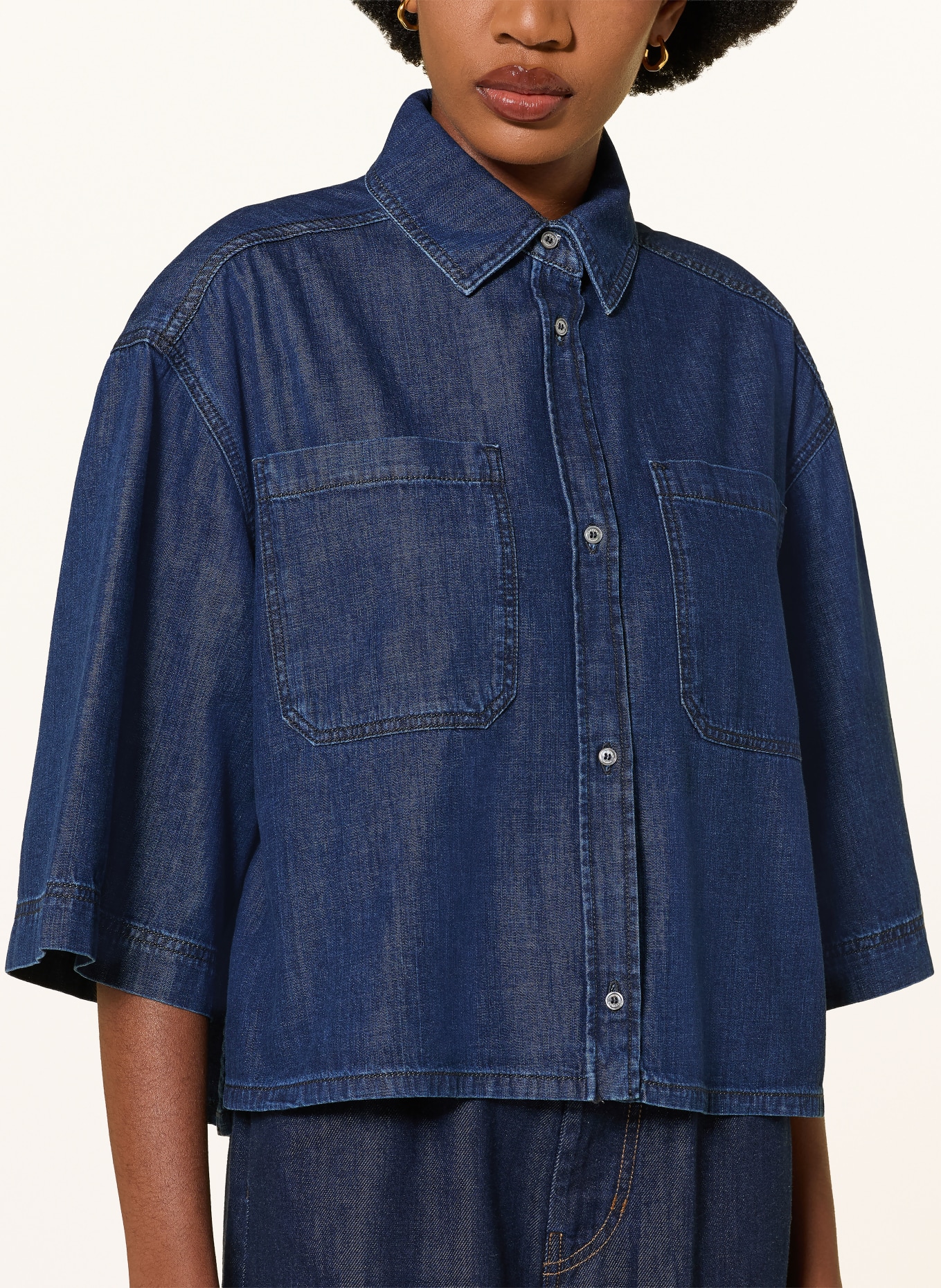 WEEKEND Max Mara Jeansbluse ZANNATA: 001 NAVY