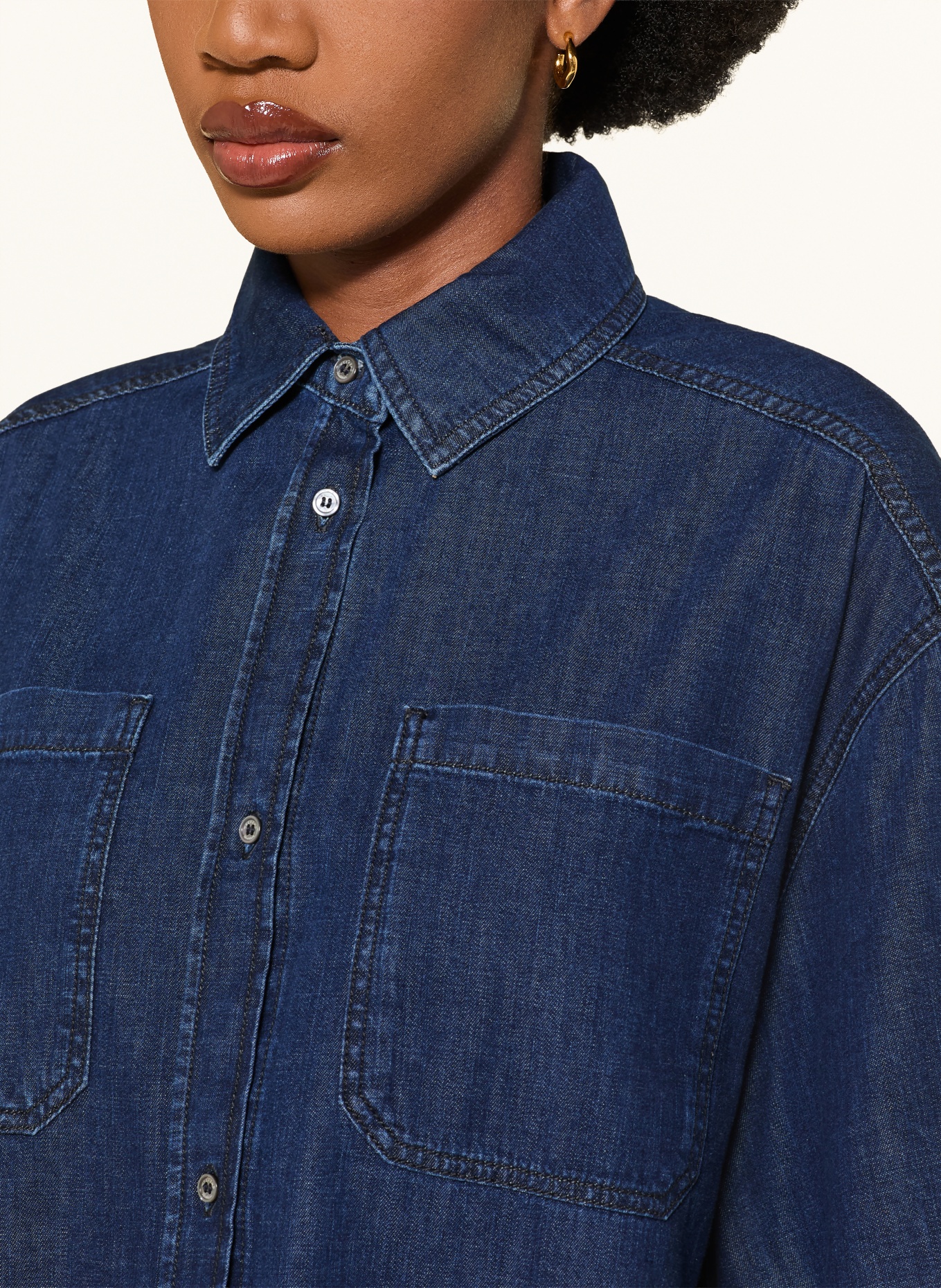 WEEKEND Max Mara Jeansbluse ZANNATA: 001 NAVY