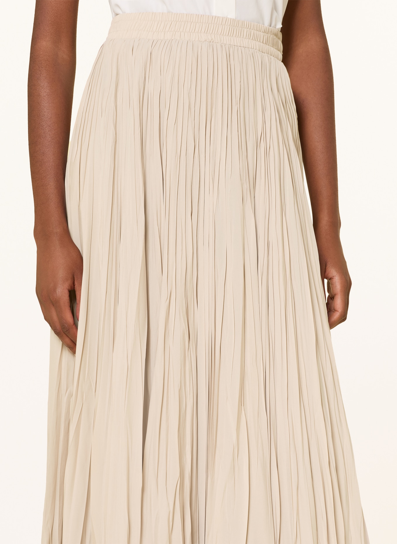 WEEKEND Max Mara Plooirok FOGGIA: BEIGE