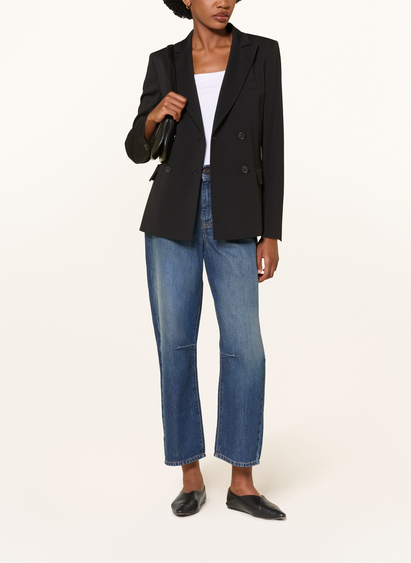 WEEKEND Max Mara Jerseyový blejzr COLIBRI: ČERNÁ
