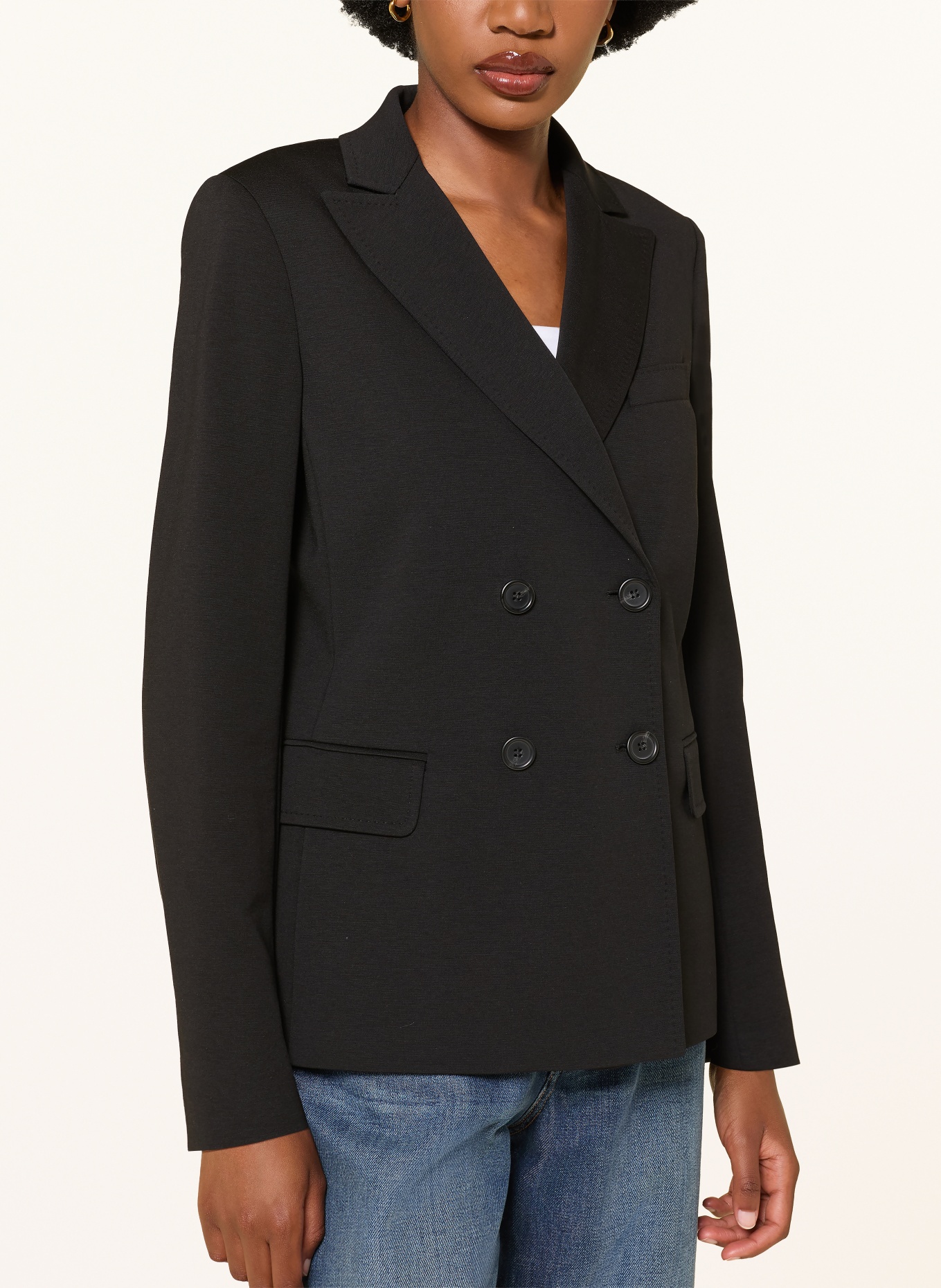WEEKEND Max Mara Jerseyový blejzr COLIBRI: ČERNÁ