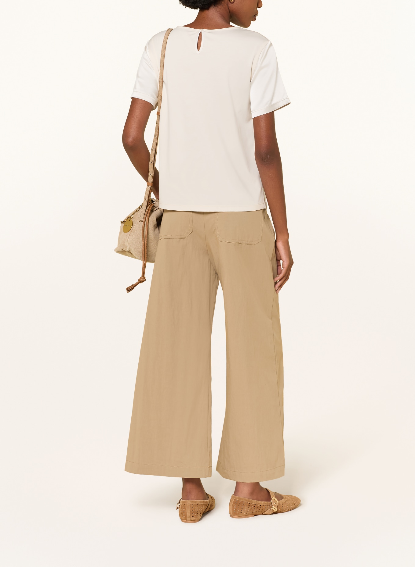 WEEKEND Max Mara Blusenshirt GIRLBERT im Materialmix: CREME