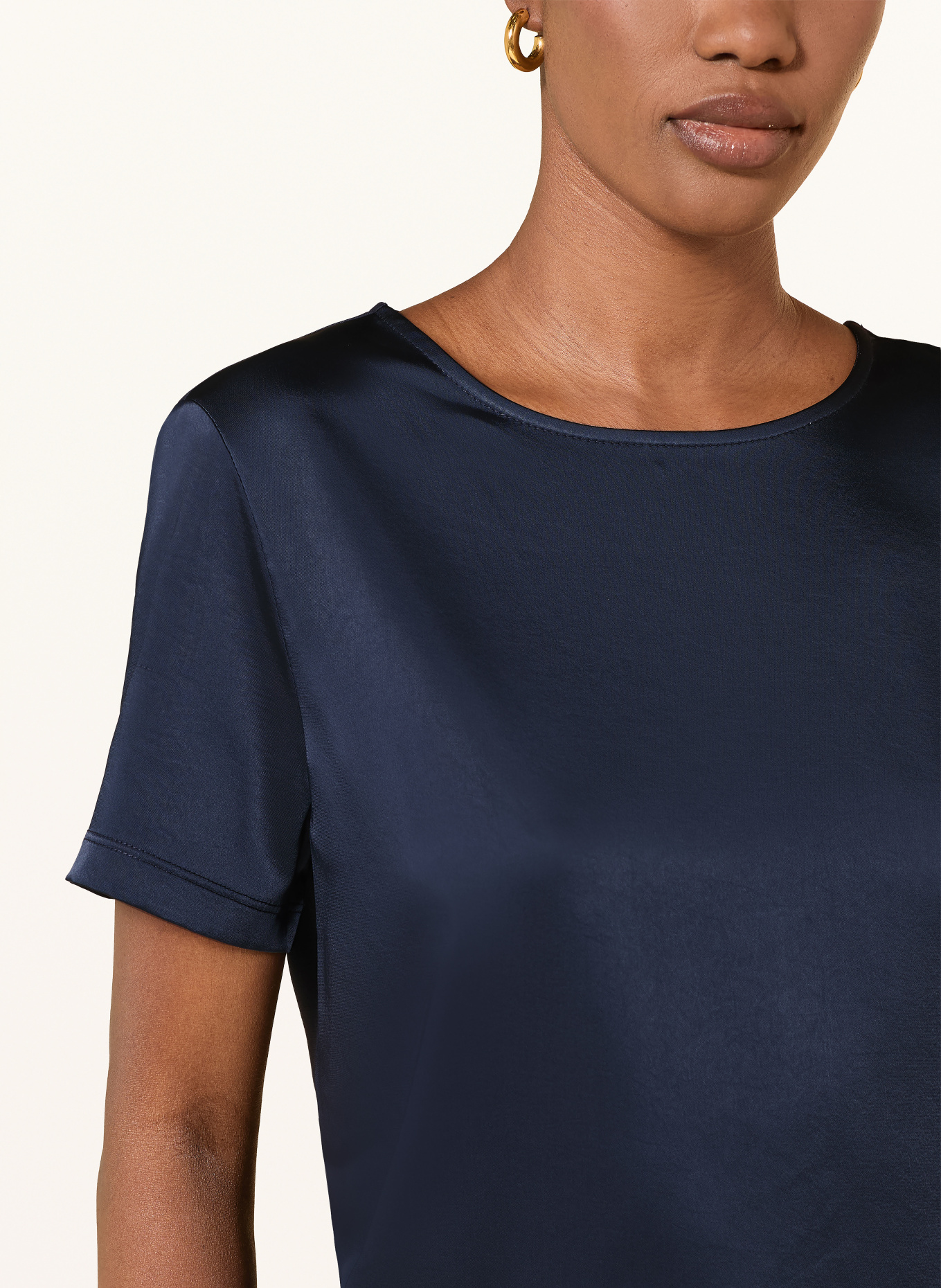 WEEKEND Max Mara Blouseshirt GIRLBERT in gemengde Materialien: DONKERBLAUW
