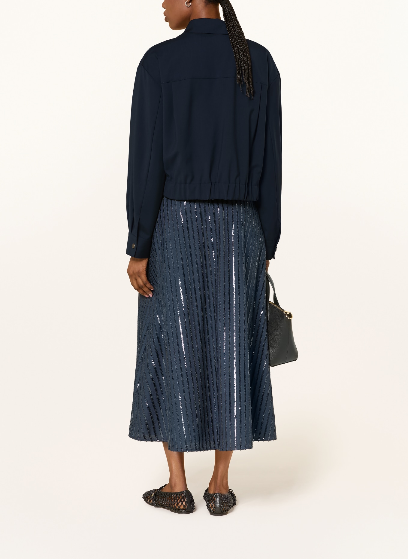 WEEKEND Max Mara Blouson DECANO: BLEU FONCÉ