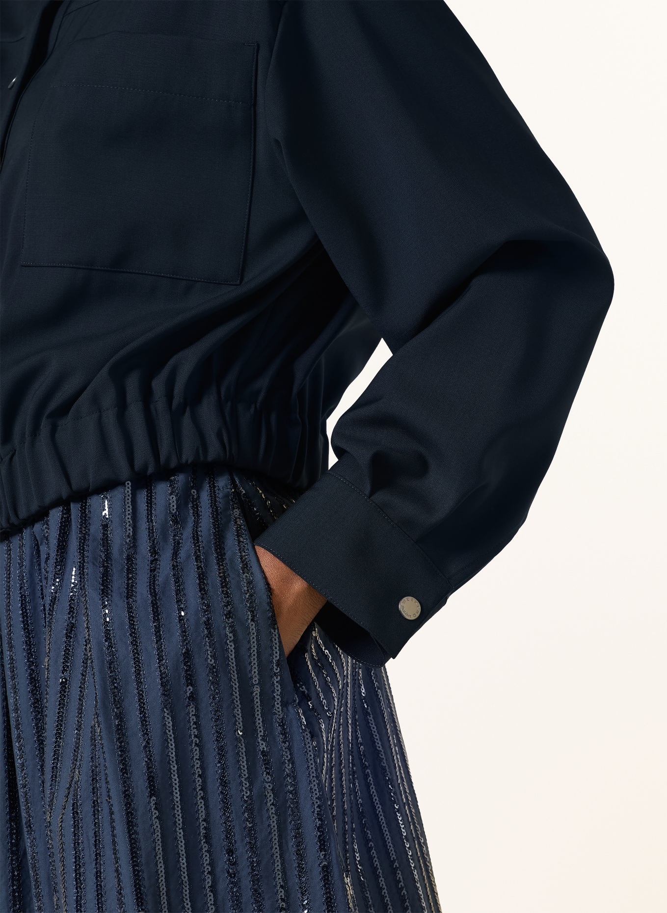 WEEKEND Max Mara Blouson DECANO: BLEU FONCÉ