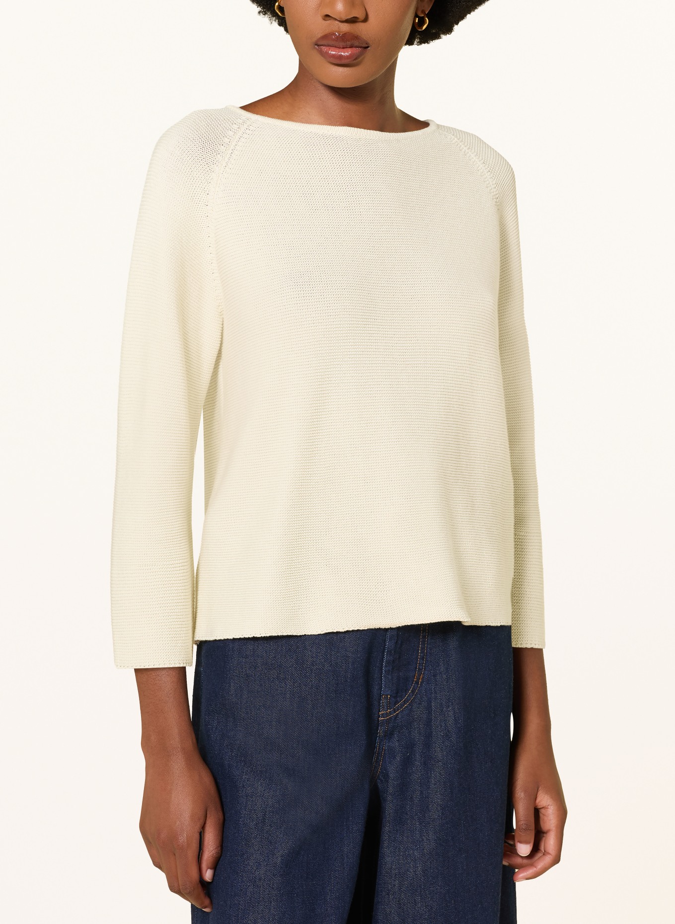 WEEKEND Max Mara ADDOTTO-trui met 3/4-mouwen: ECRU