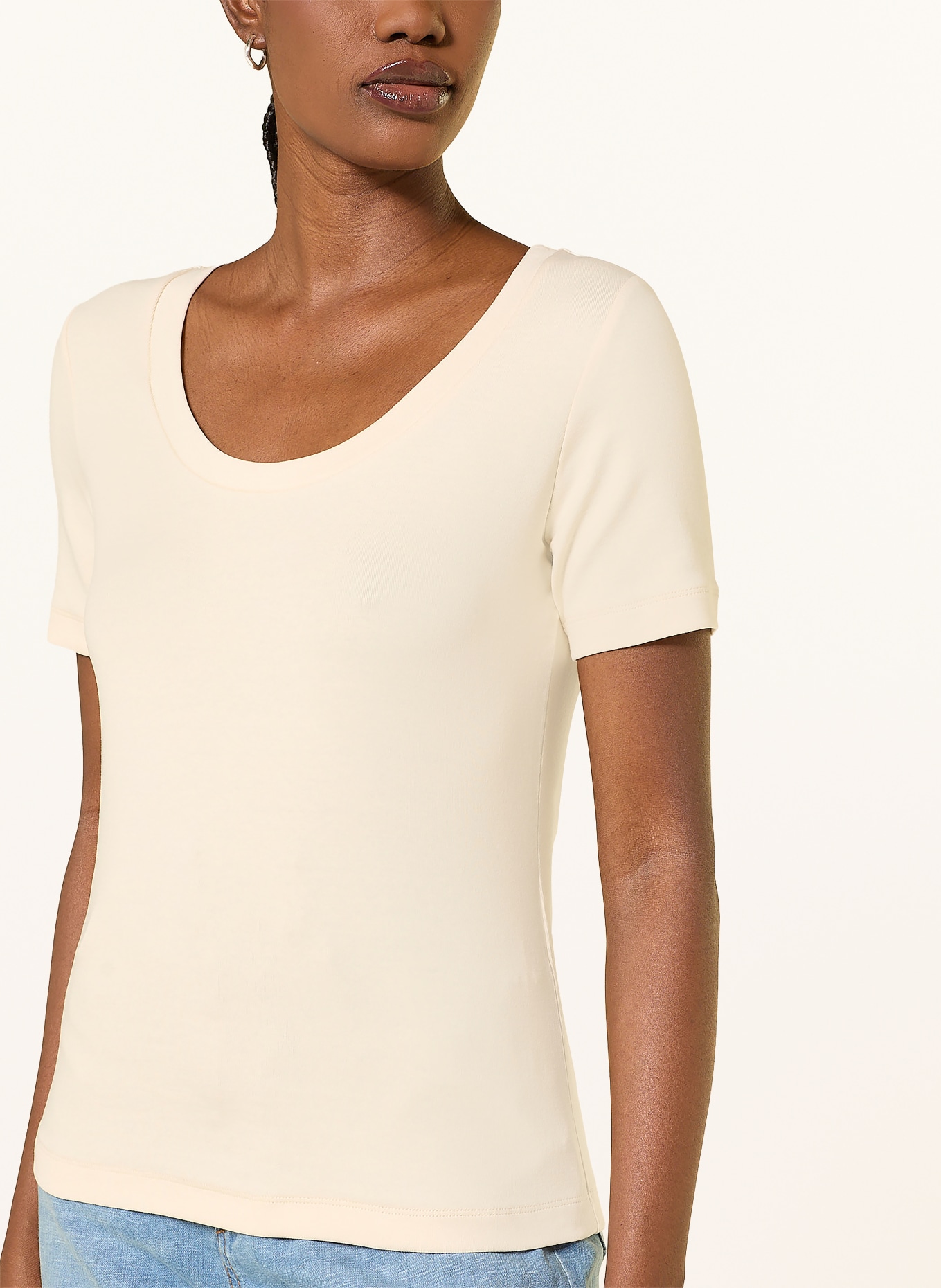WEEKEND Max Mara Tričko MULTIJ: KRÉMOVÁ