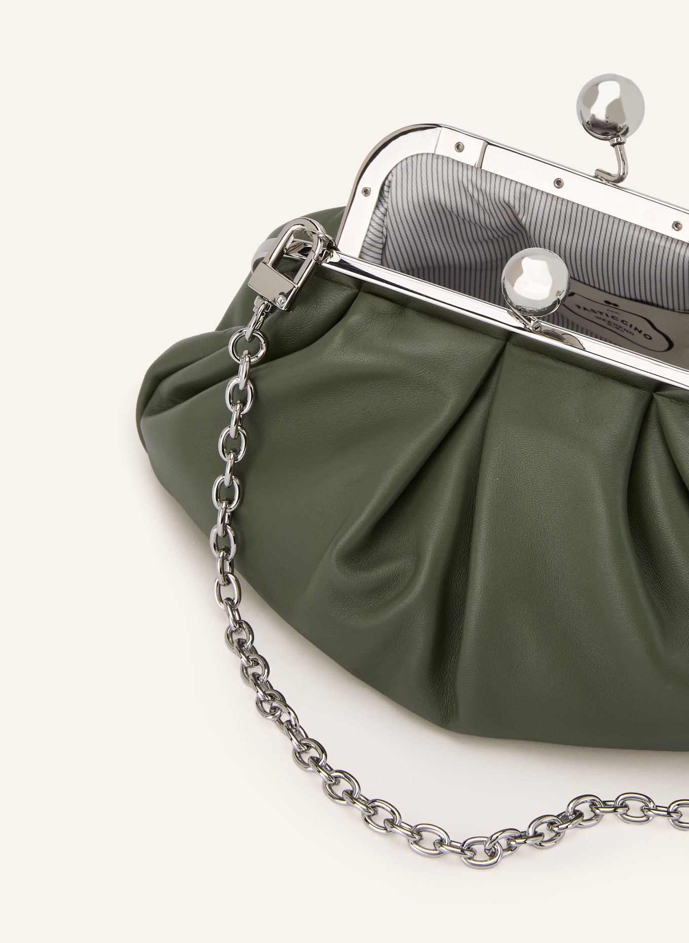 WEEKEND Max Mara Torba na ramię PRATI: PETROL / SREBRNY