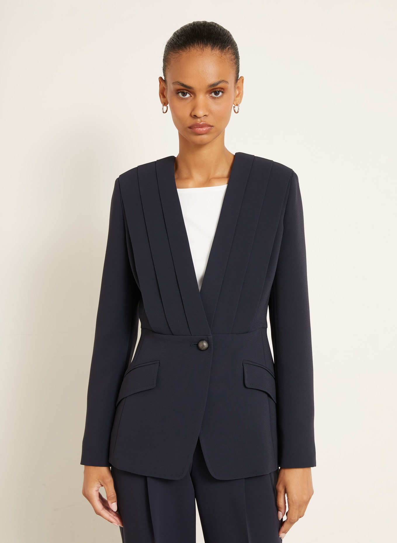 Max Mara Blazer NAVILE: DONKERBLAUW