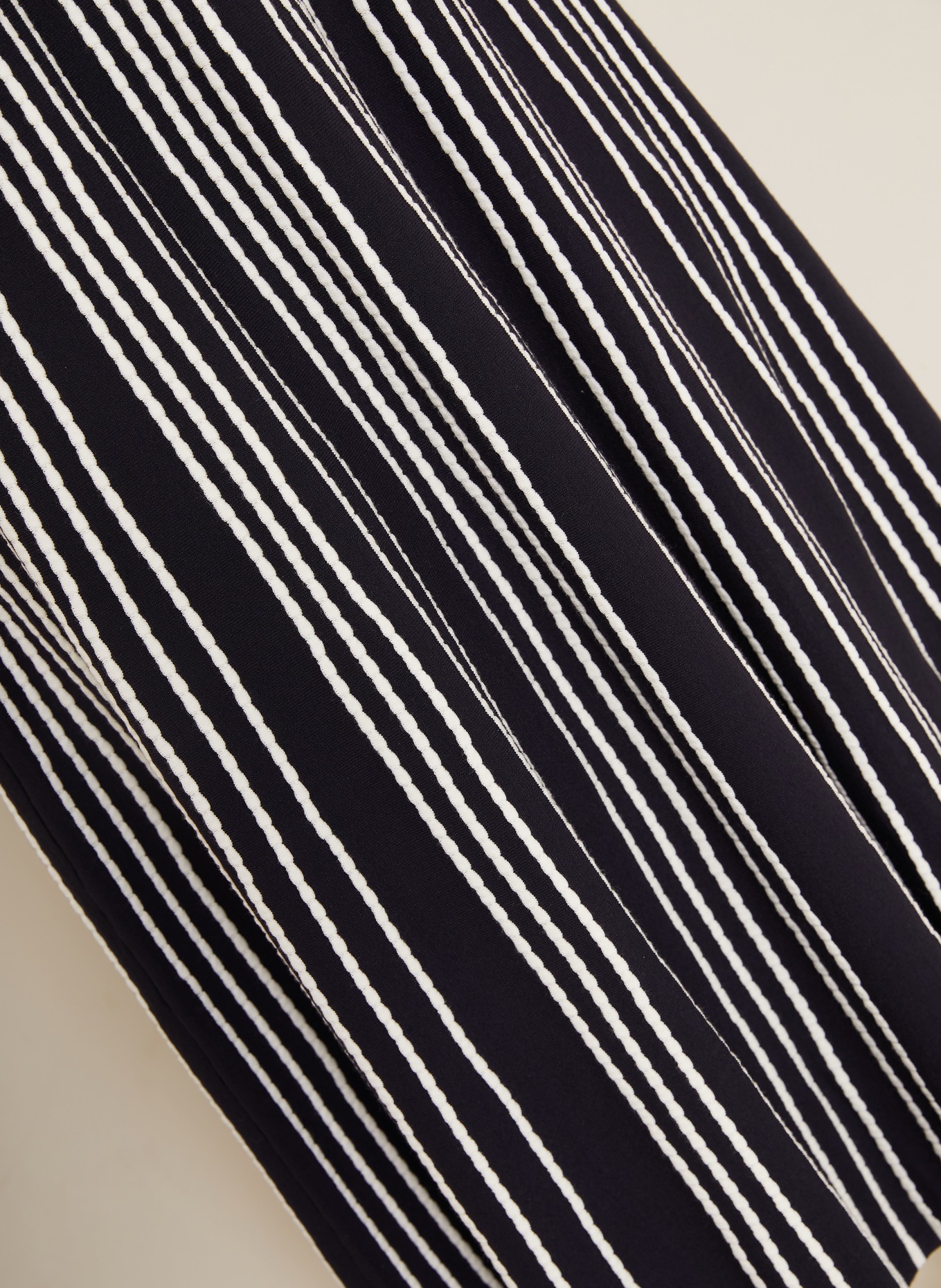 Max Mara AGRESTE Knit Dress: DARK BLUE / WHITE