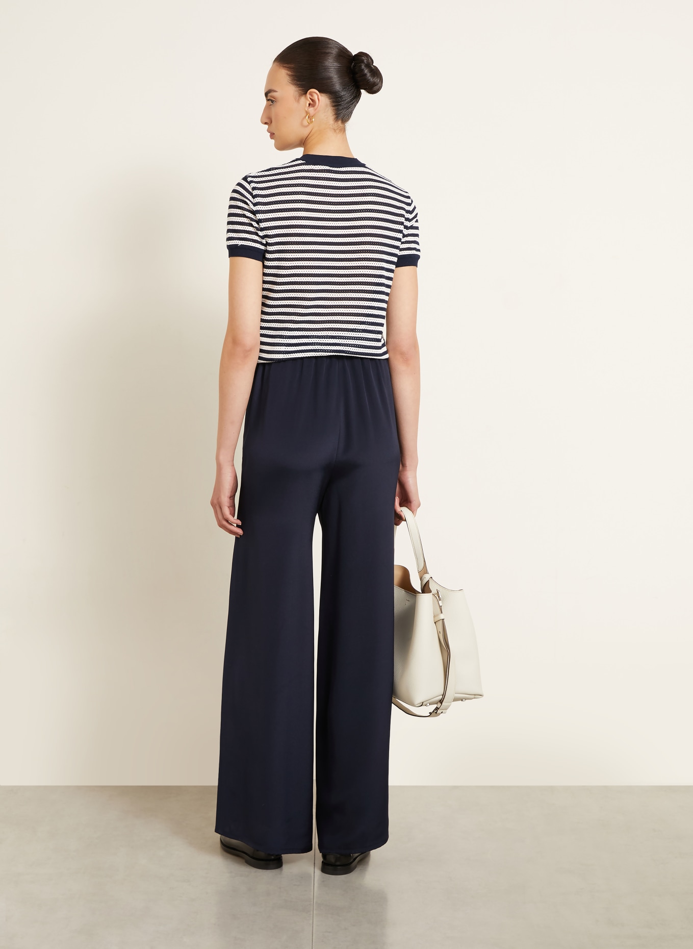 Max Mara Marlenehose VOLONTA aus Seide: DUNKELBLAU