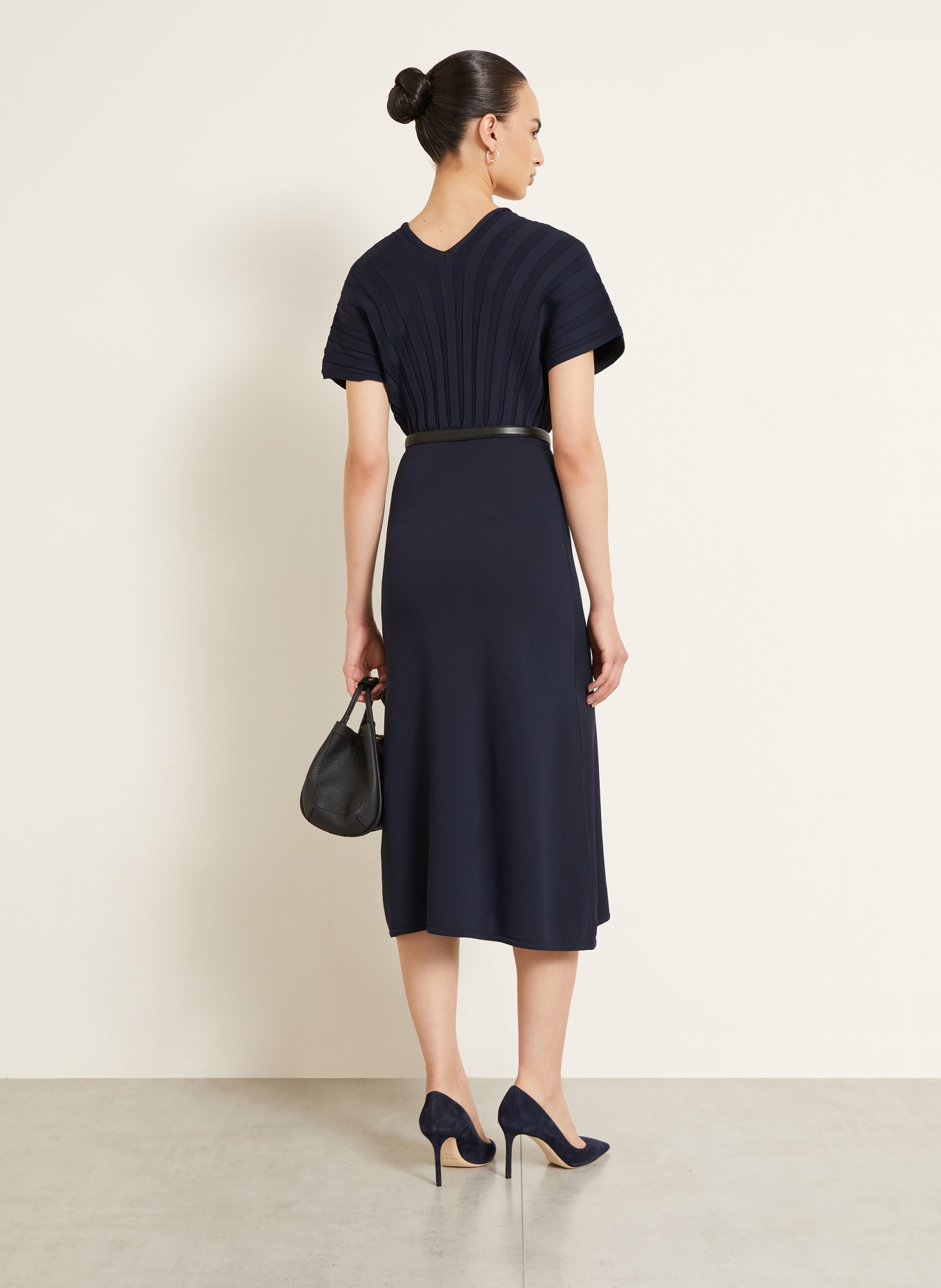 Max Mara Strickkleid SERIO: DUNKELBLAU