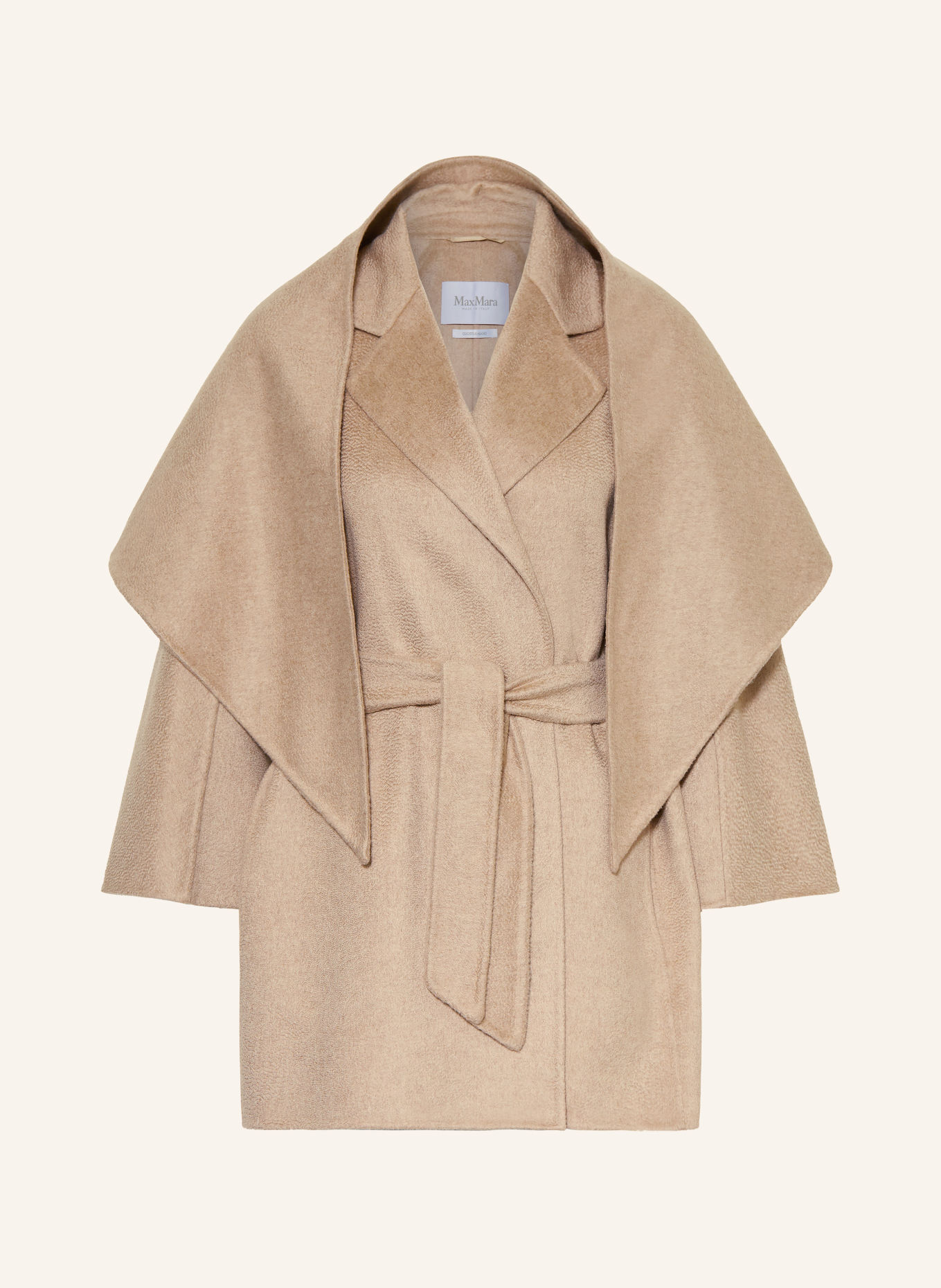 Max Mara Set DETTO: Cashmere-Mantel und Schal: BEIGE