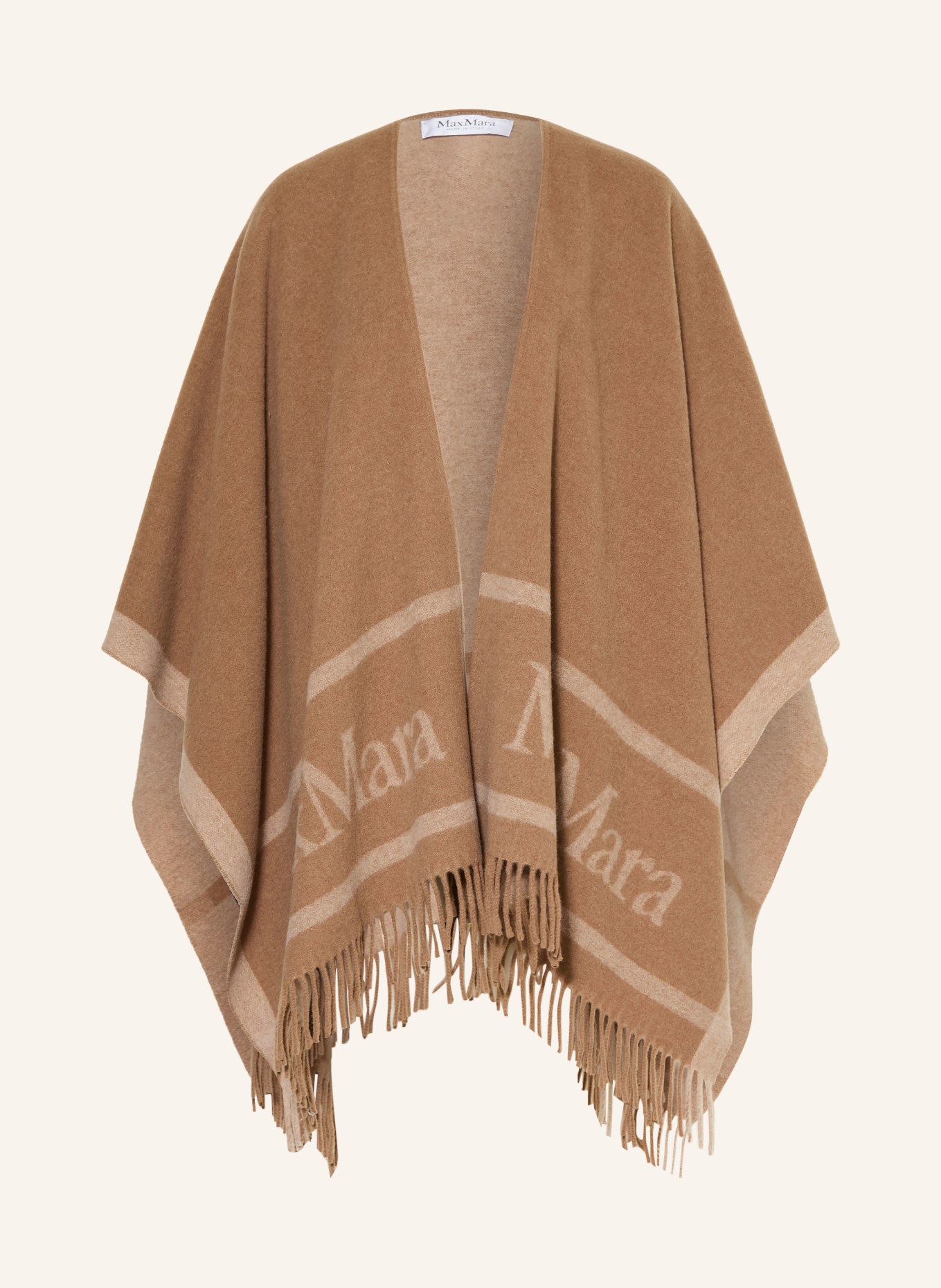Max Mara Cape jacquard HILDE: CHAMEAU / BEIGE