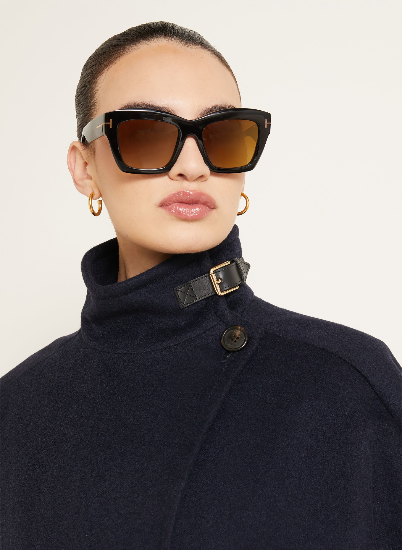 Max Mara Cashmere-Cape DERRIK: DUNKELBLAU