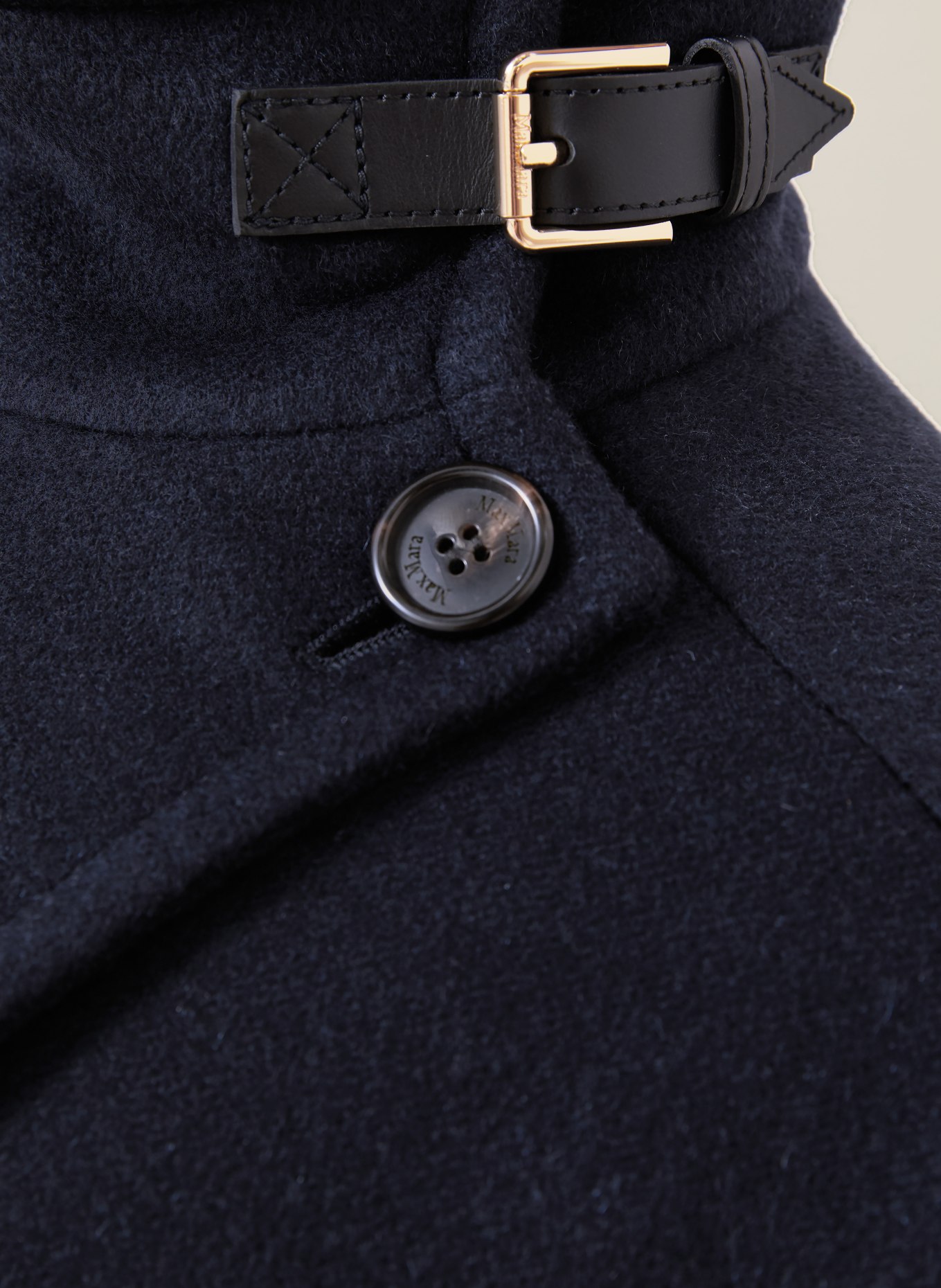 Max Mara Cashmere-Cape DERRIK: DUNKELBLAU