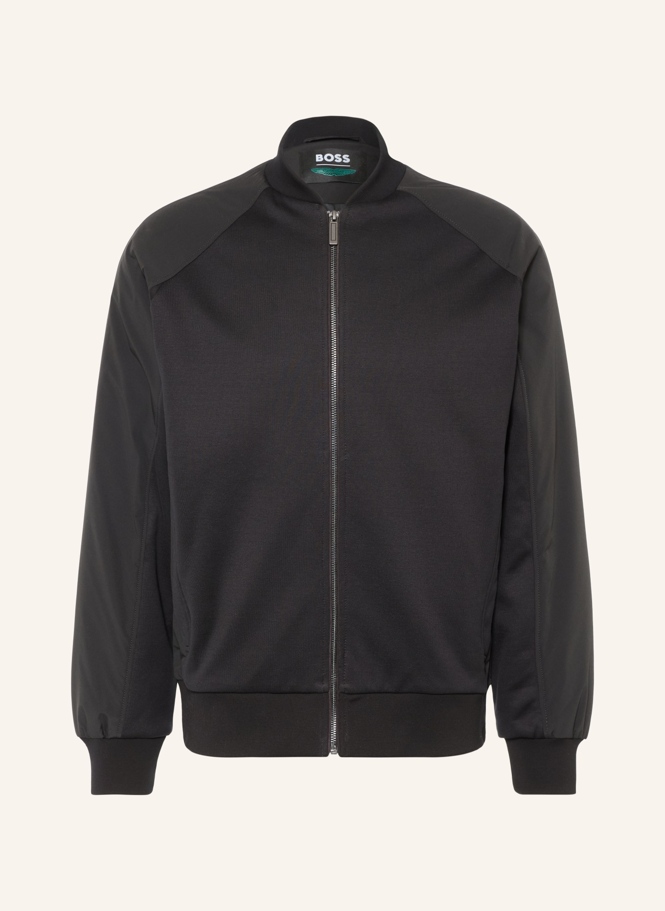 BOSS Blouson SKILES en mélange de matières: NOIR
