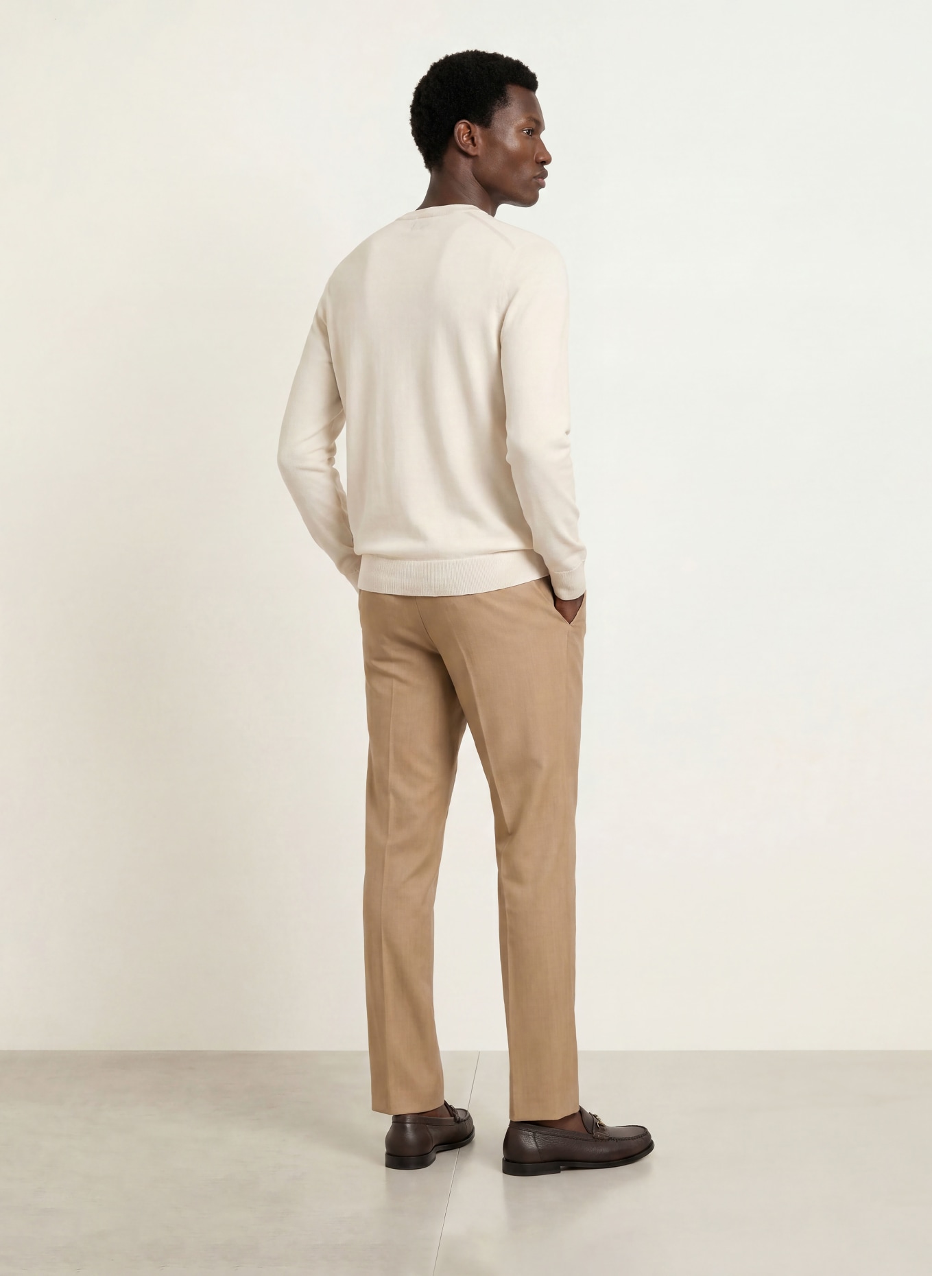 BOSS Pullover LENO: CREME