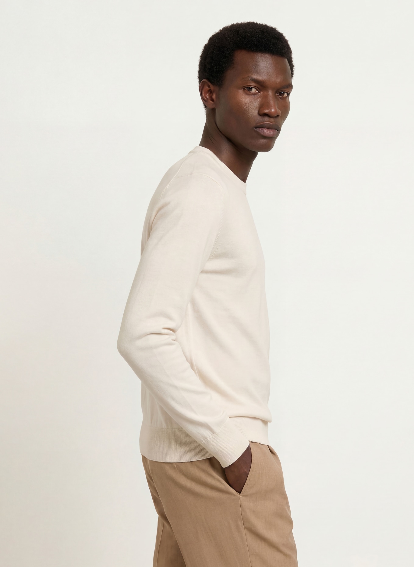 BOSS Pullover LENO: CREME