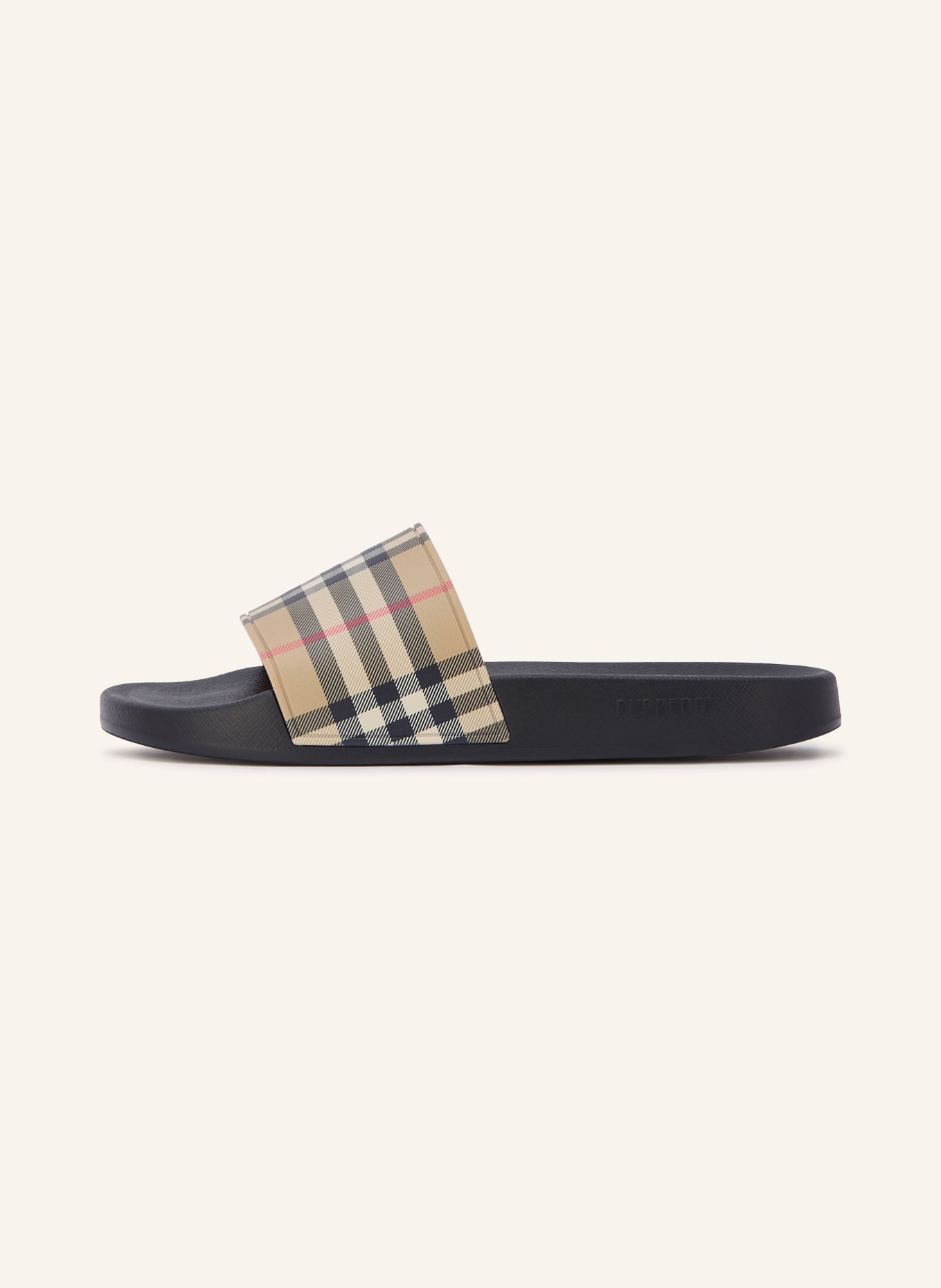 BURBERRY FURLEY slides: BLACK / BEIGE / RED