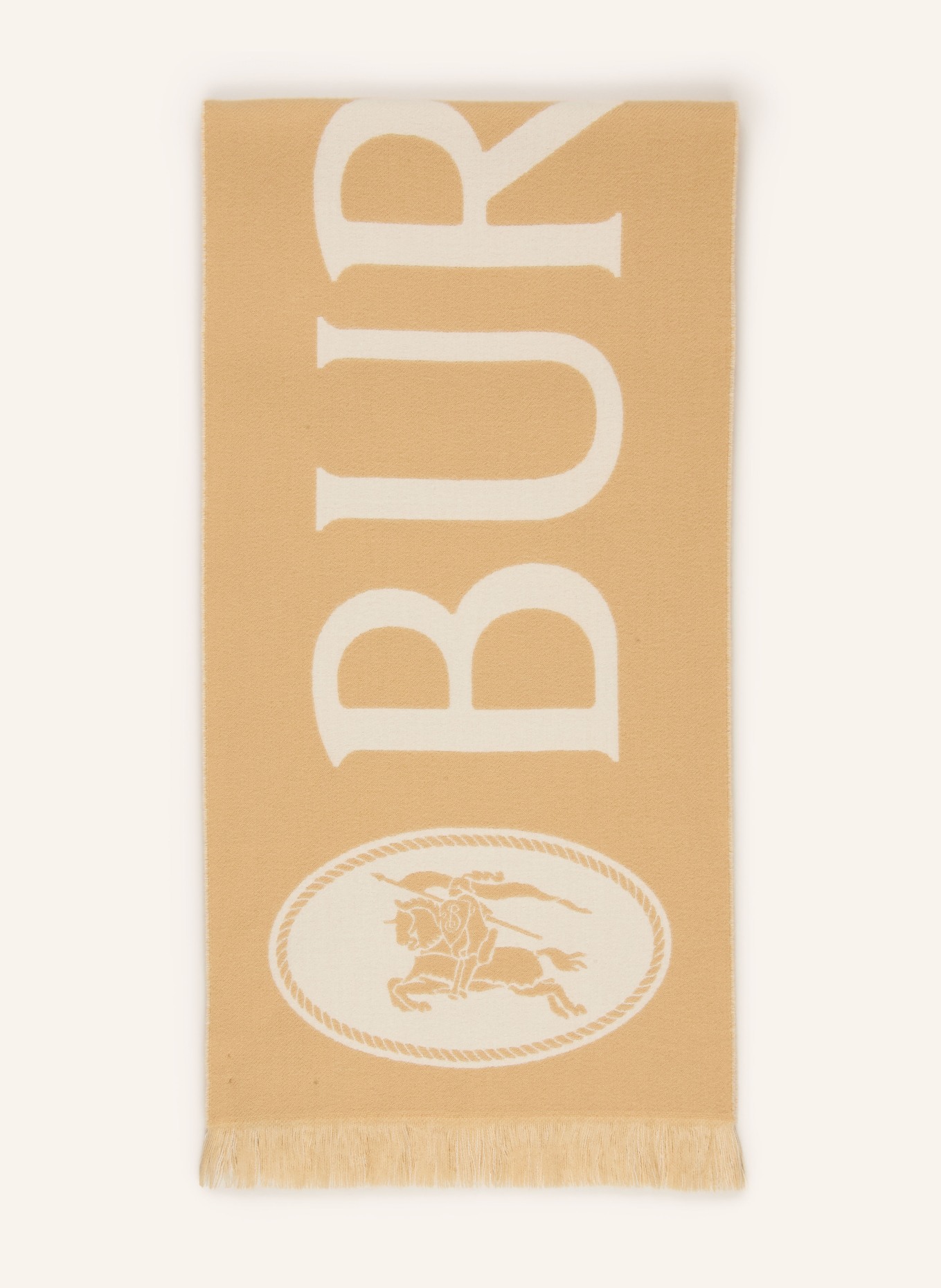BURBERRY Schal: CAMEL / CREME