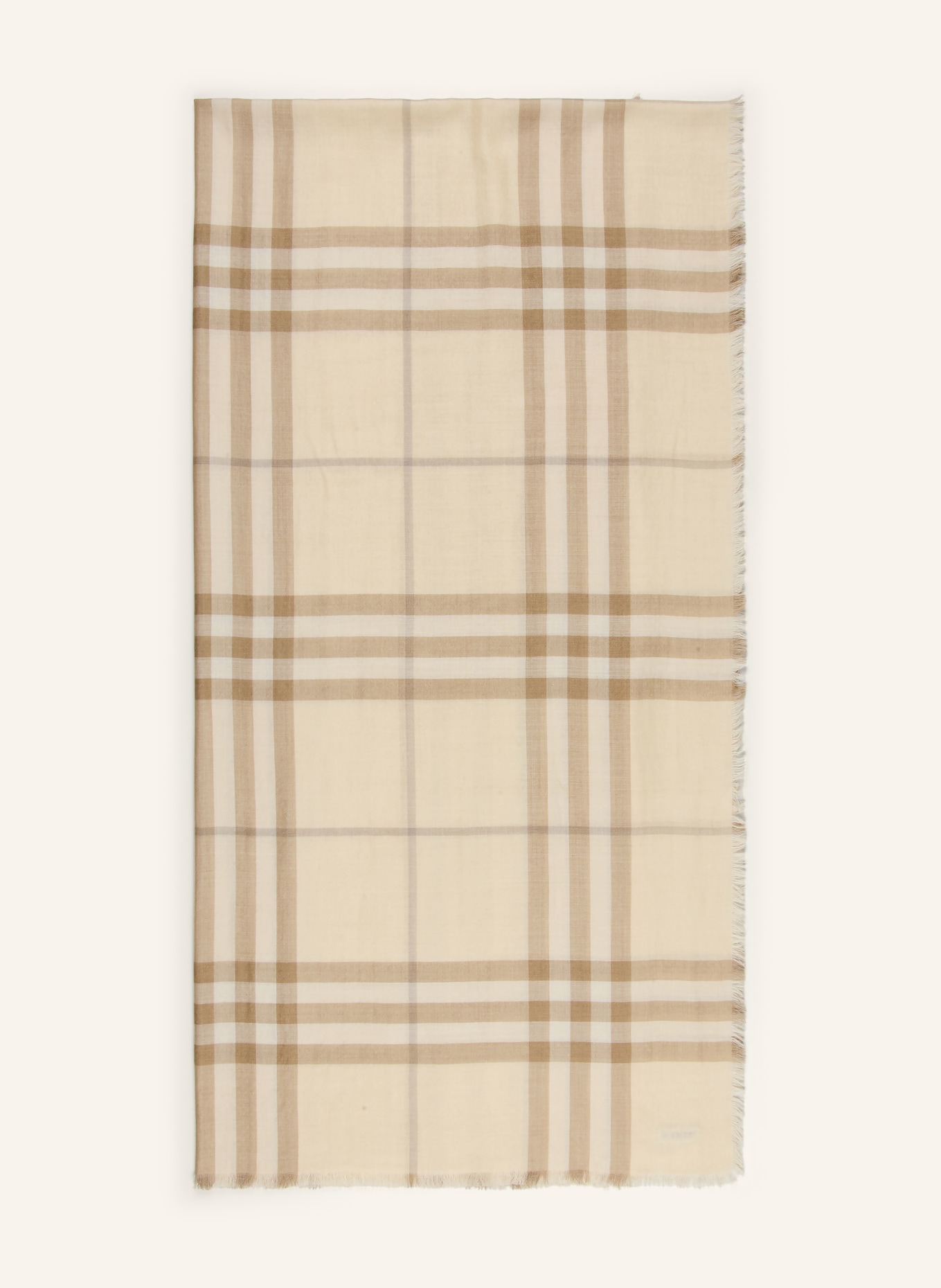 BURBERRY Schal mit Seide: ECRU / BEIGE