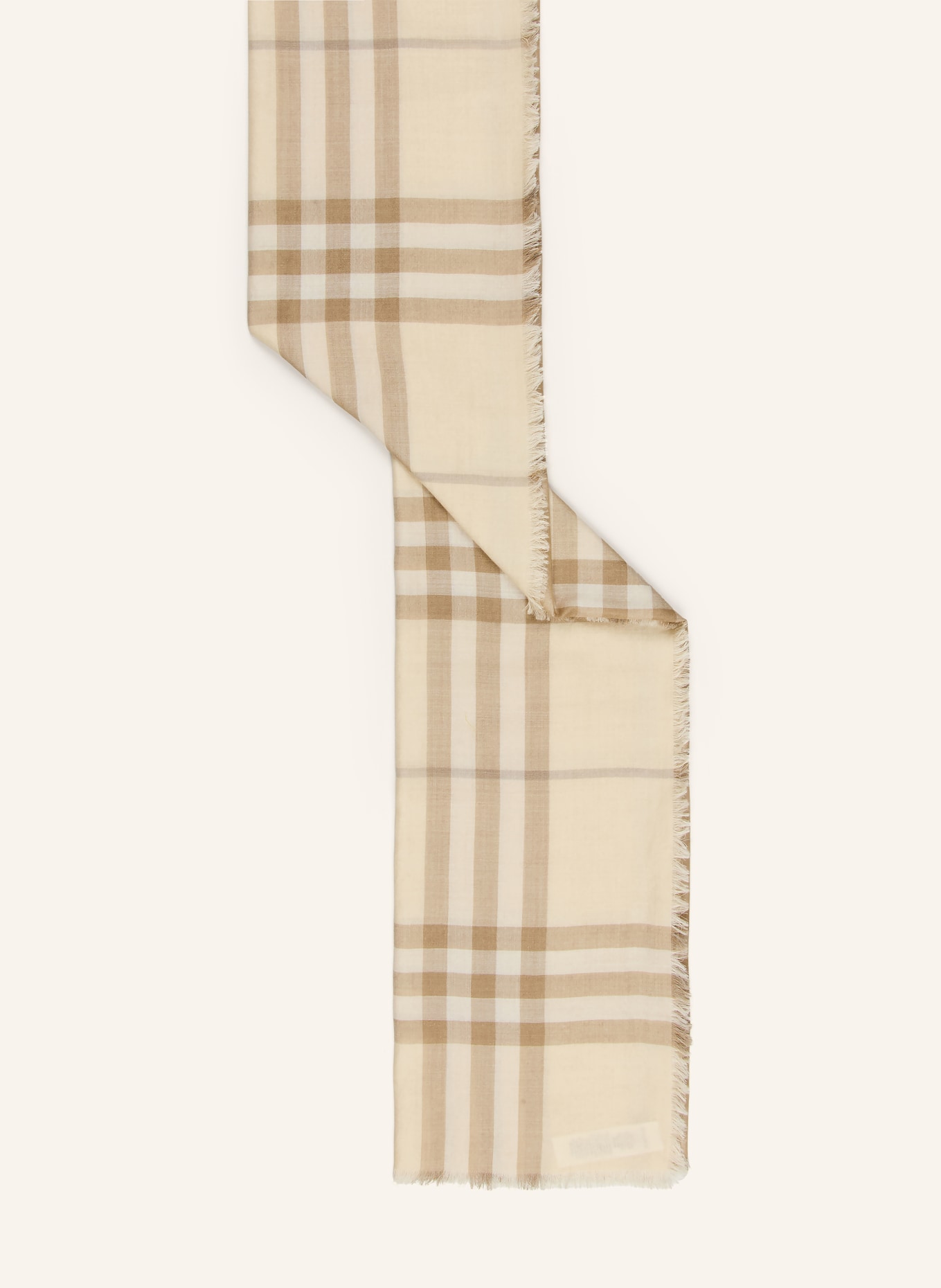 BURBERRY Schal mit Seide: ECRU / BEIGE