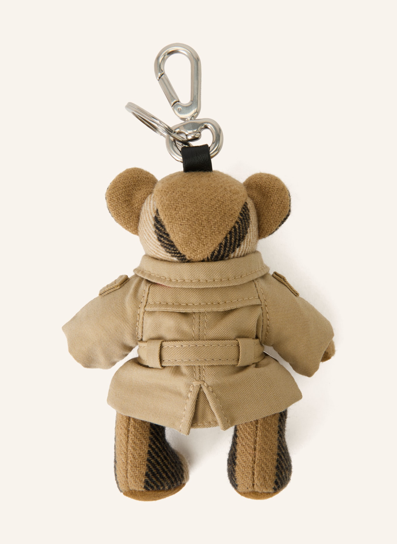 BURBERRY Breloque de sac THOMAS: MARRON CLAIR / MARRON FONCÉ / TAUPE