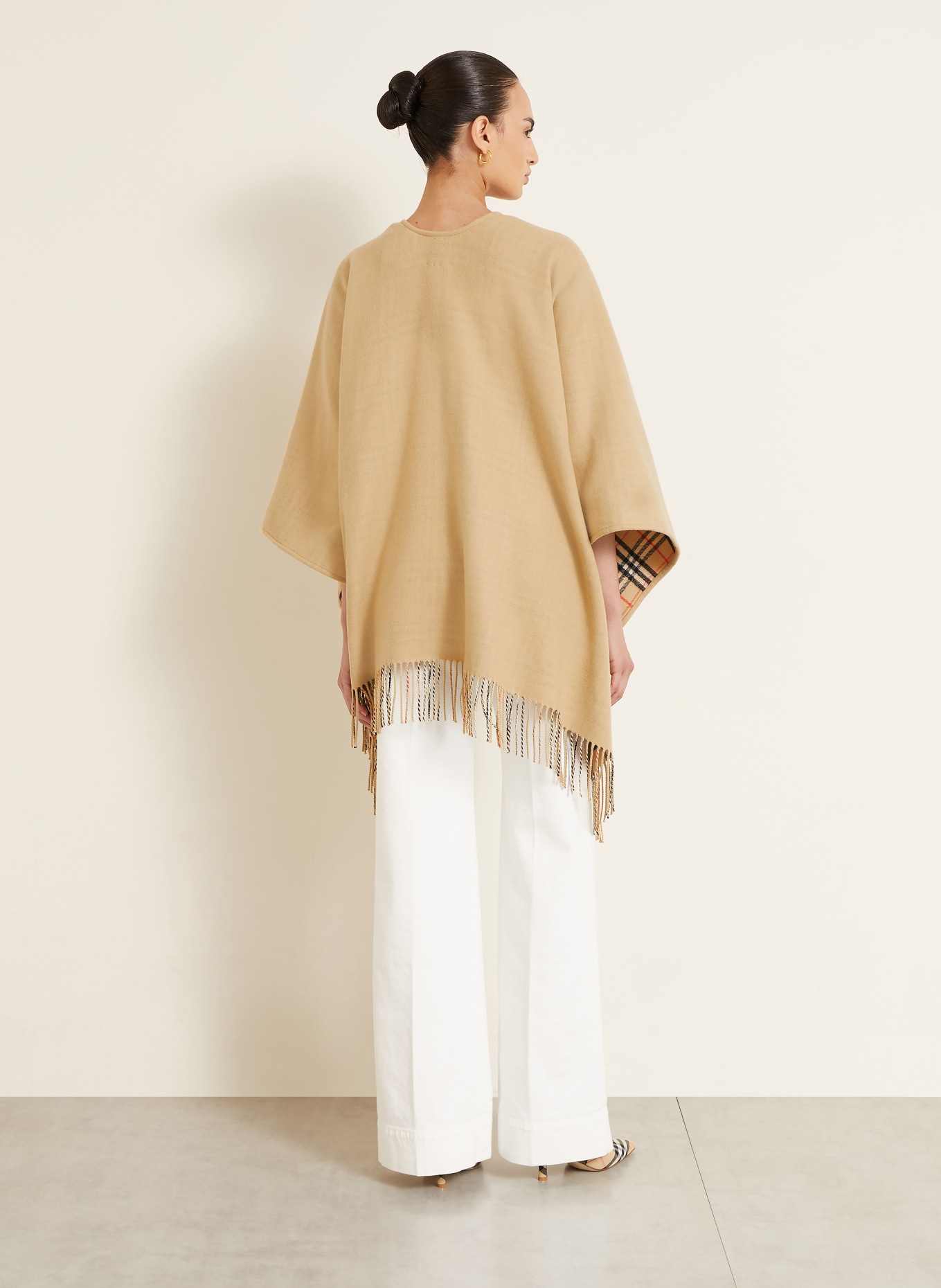 BURBERRY Reversible cape: BEIGE