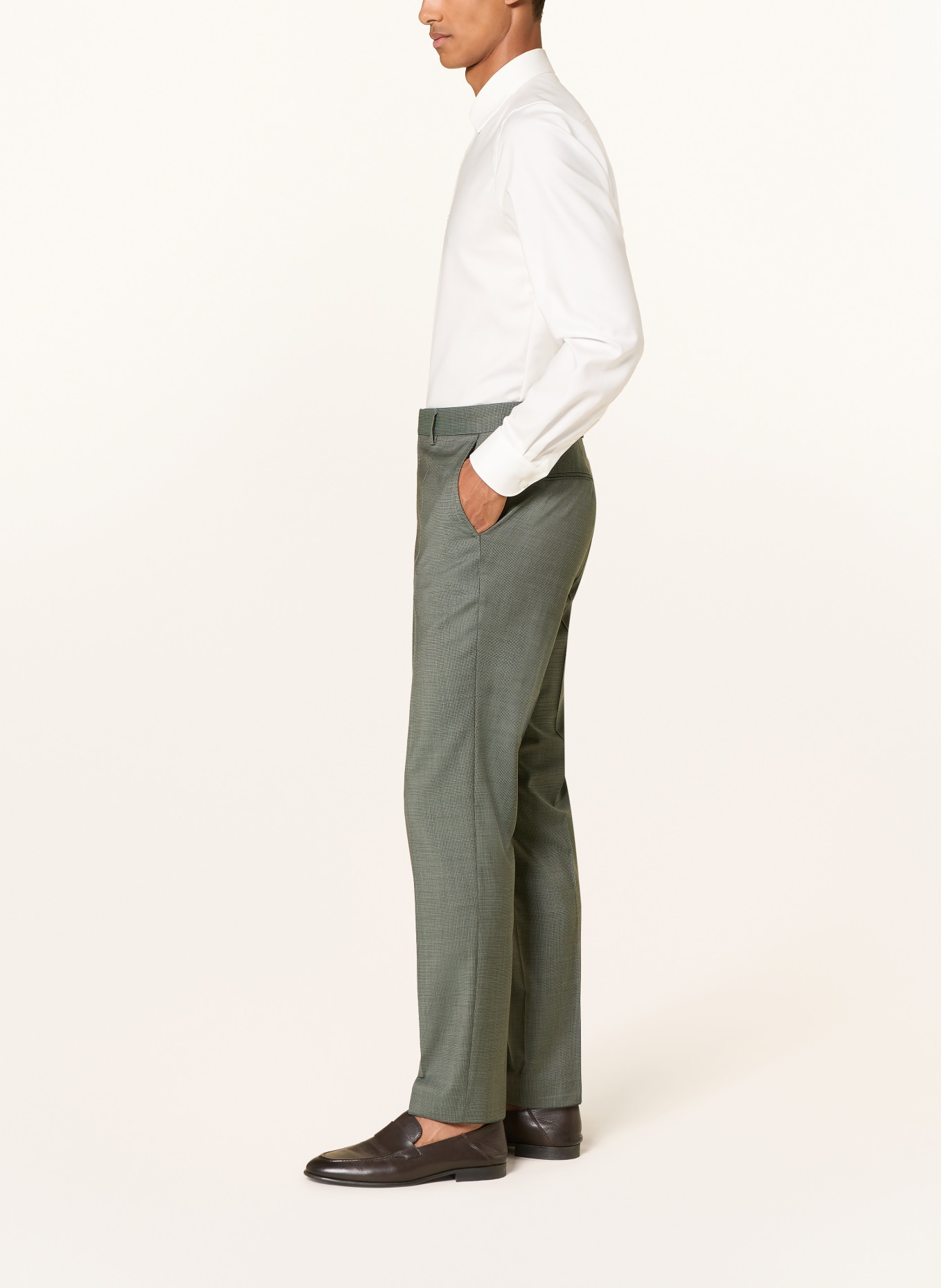 BOSS Anzughose H-GENIUS Slim Fit: 347 OPEN GREEN