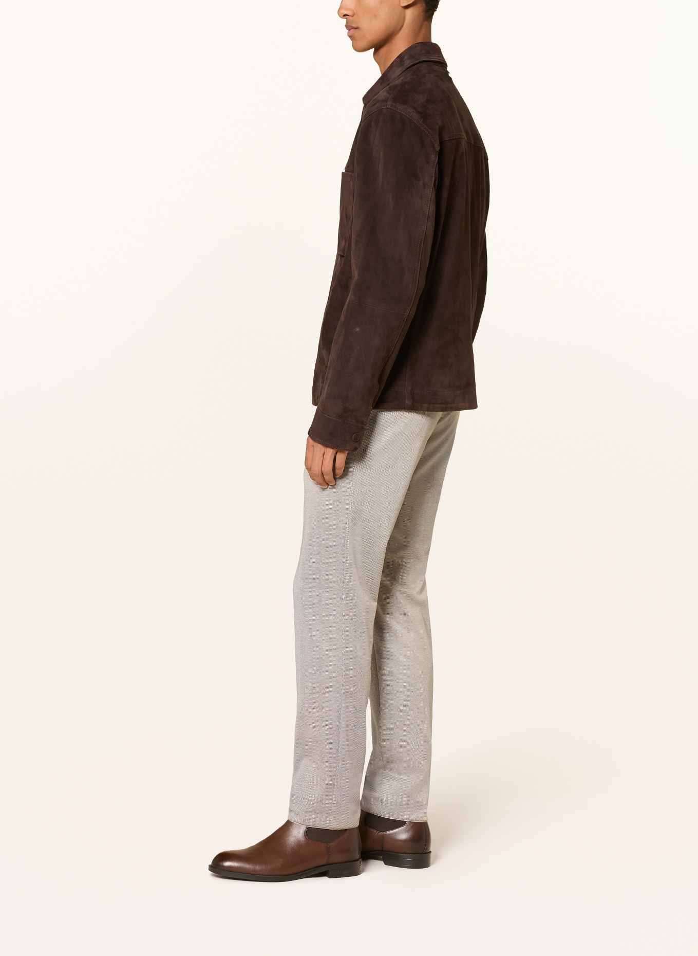 BOSS GENIUS Slim Fit Suit Pants: 271 LIGHT BEIGE