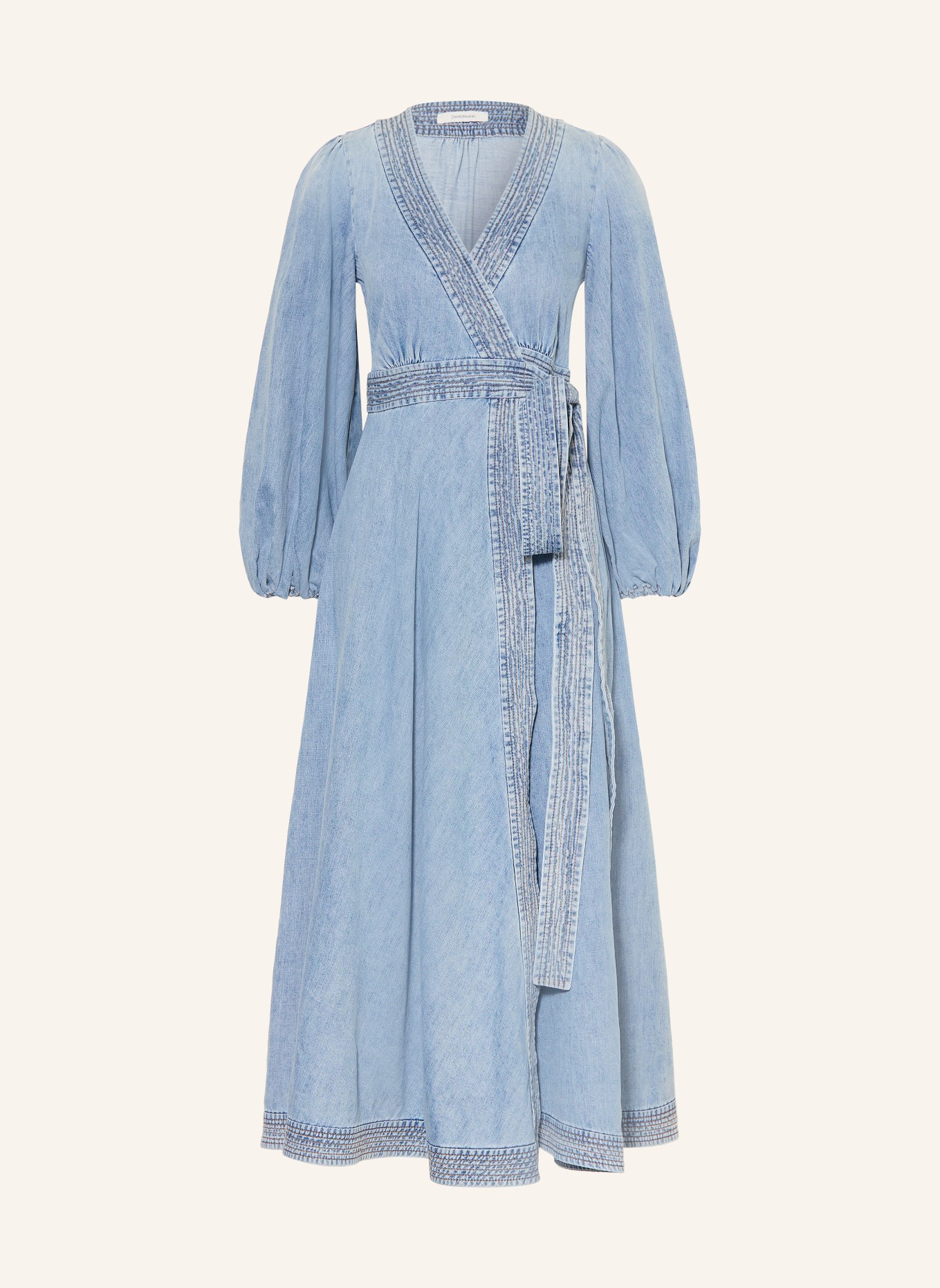 ZIMMERMANN INDRA denim dress: LIGHT BLUE