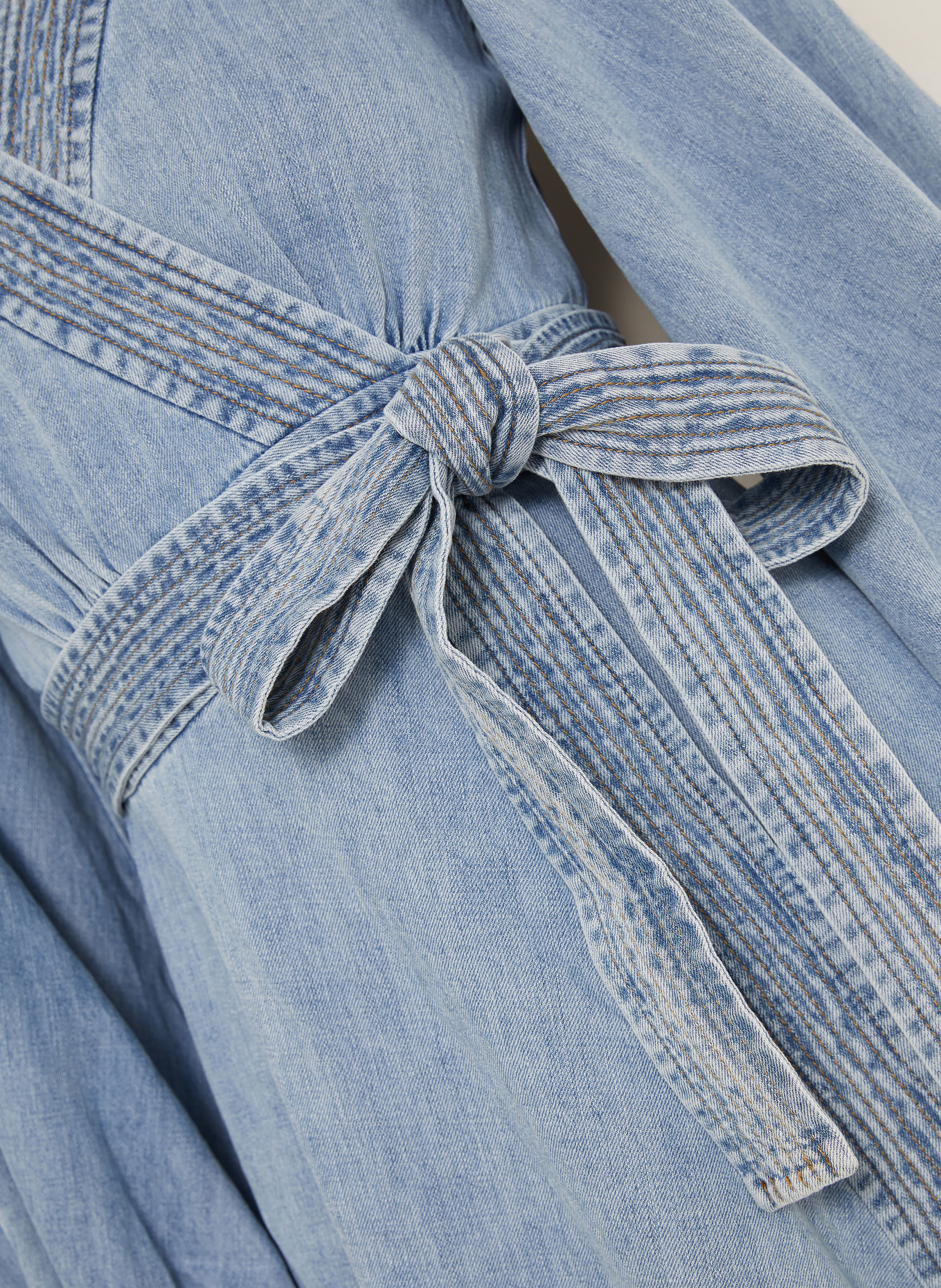ZIMMERMANN INDRA denim dress: LIGHT BLUE