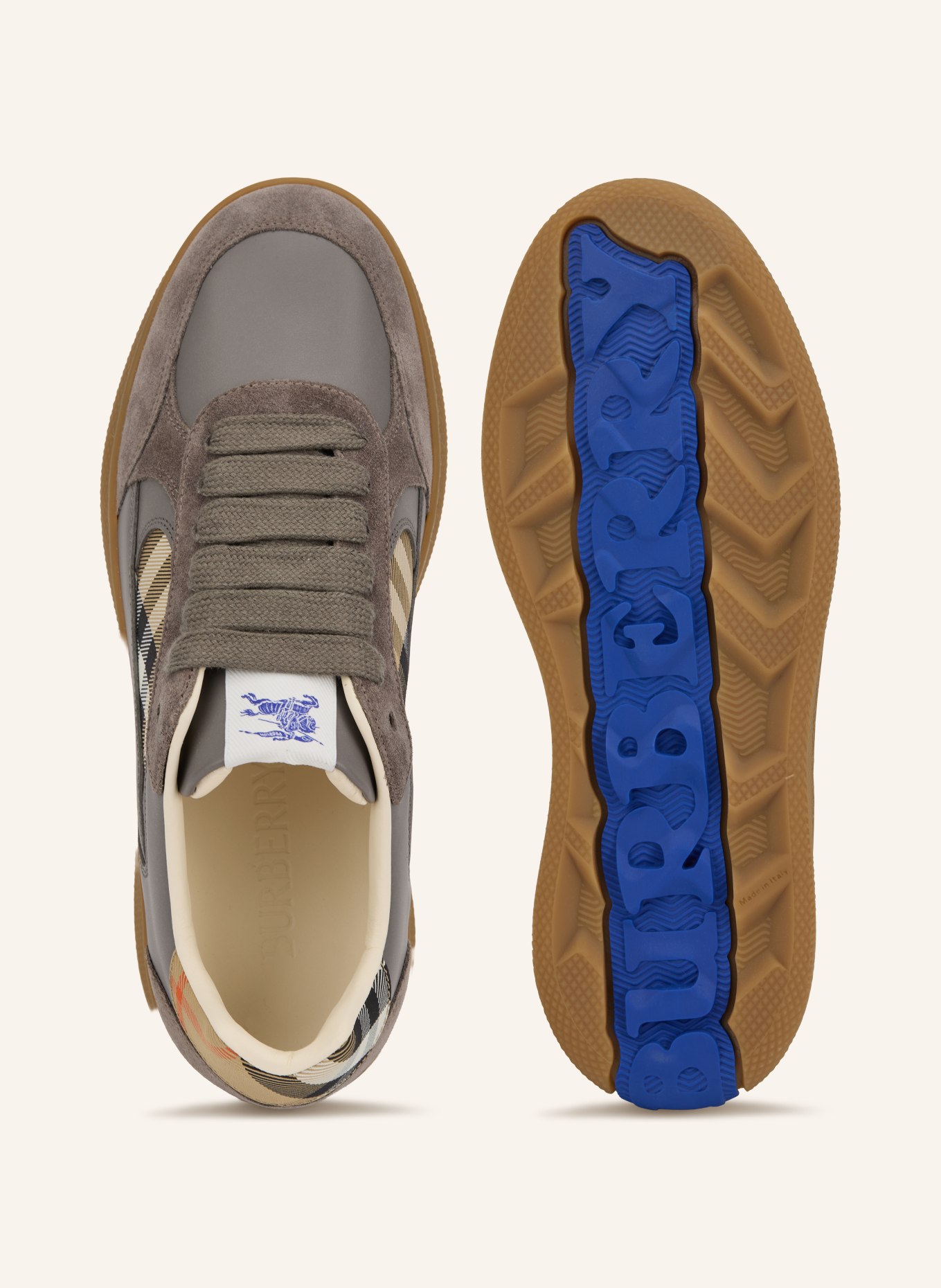 BURBERRY Sneakersy NEW TERRACE: BEŻOWY / SZARY